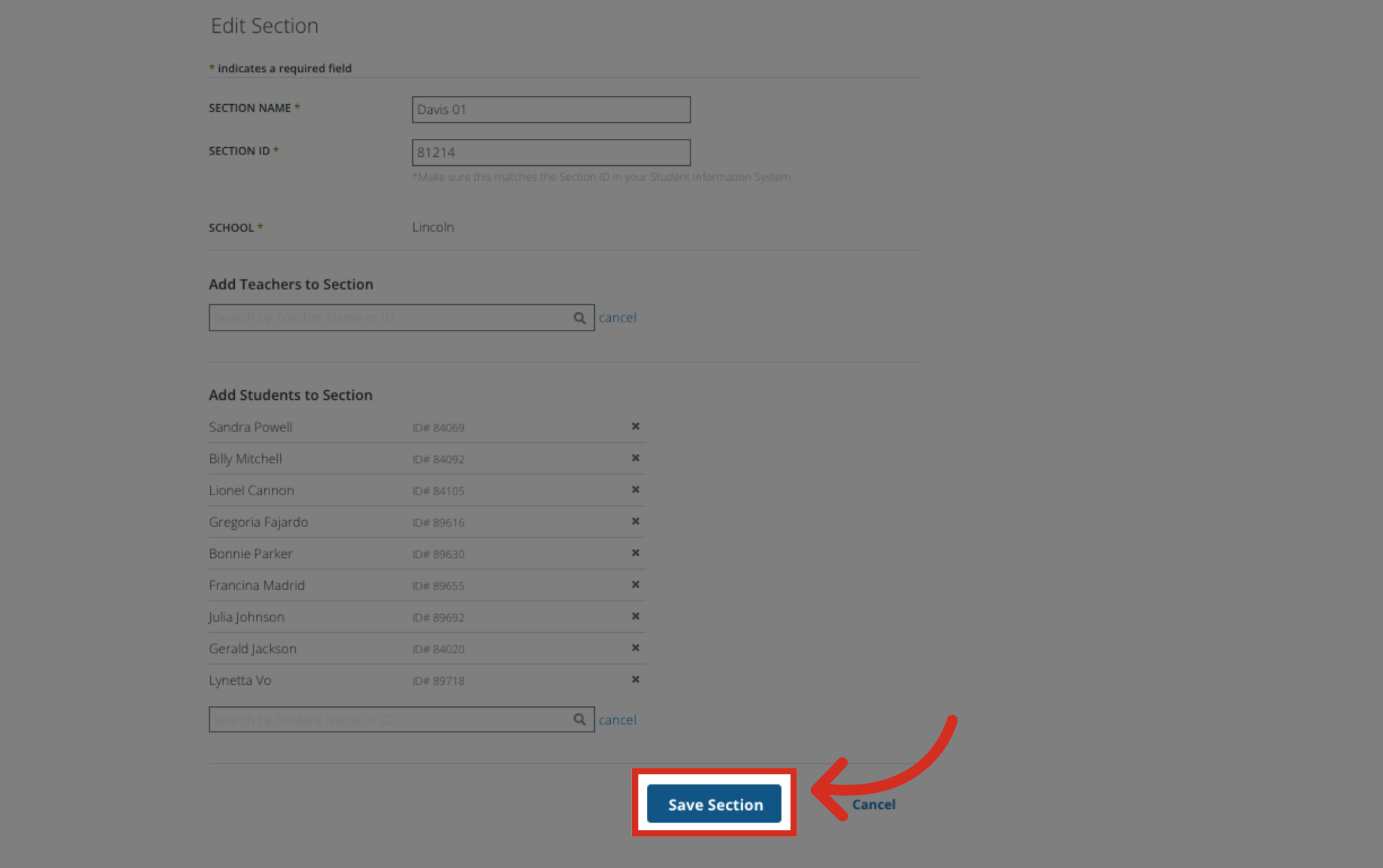 Masterconnect Button How do I manage classroom sections as a Mastery Connect admin ...