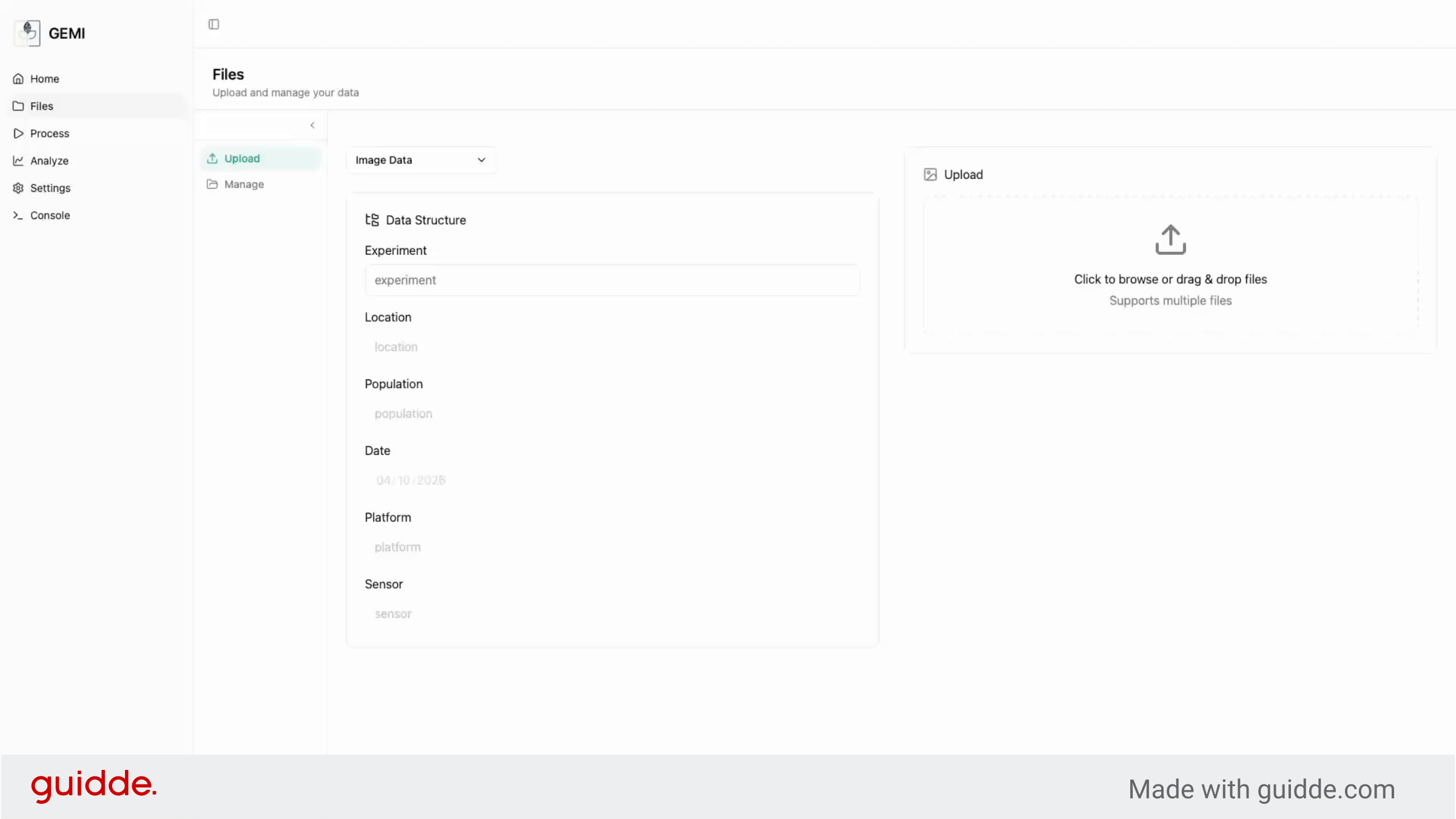 Upload - GEMINI Documentation