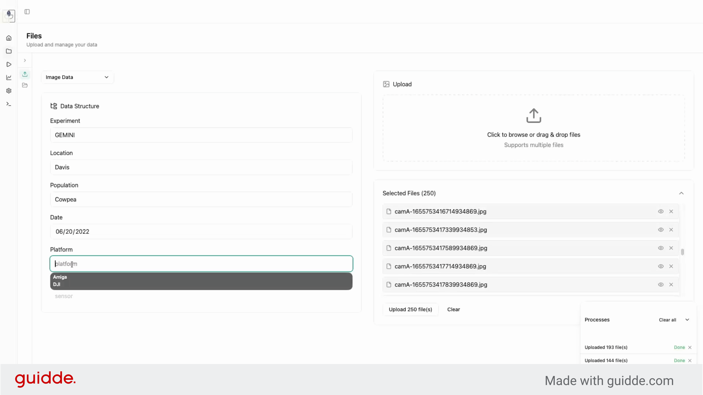 Upload - GEMINI Documentation