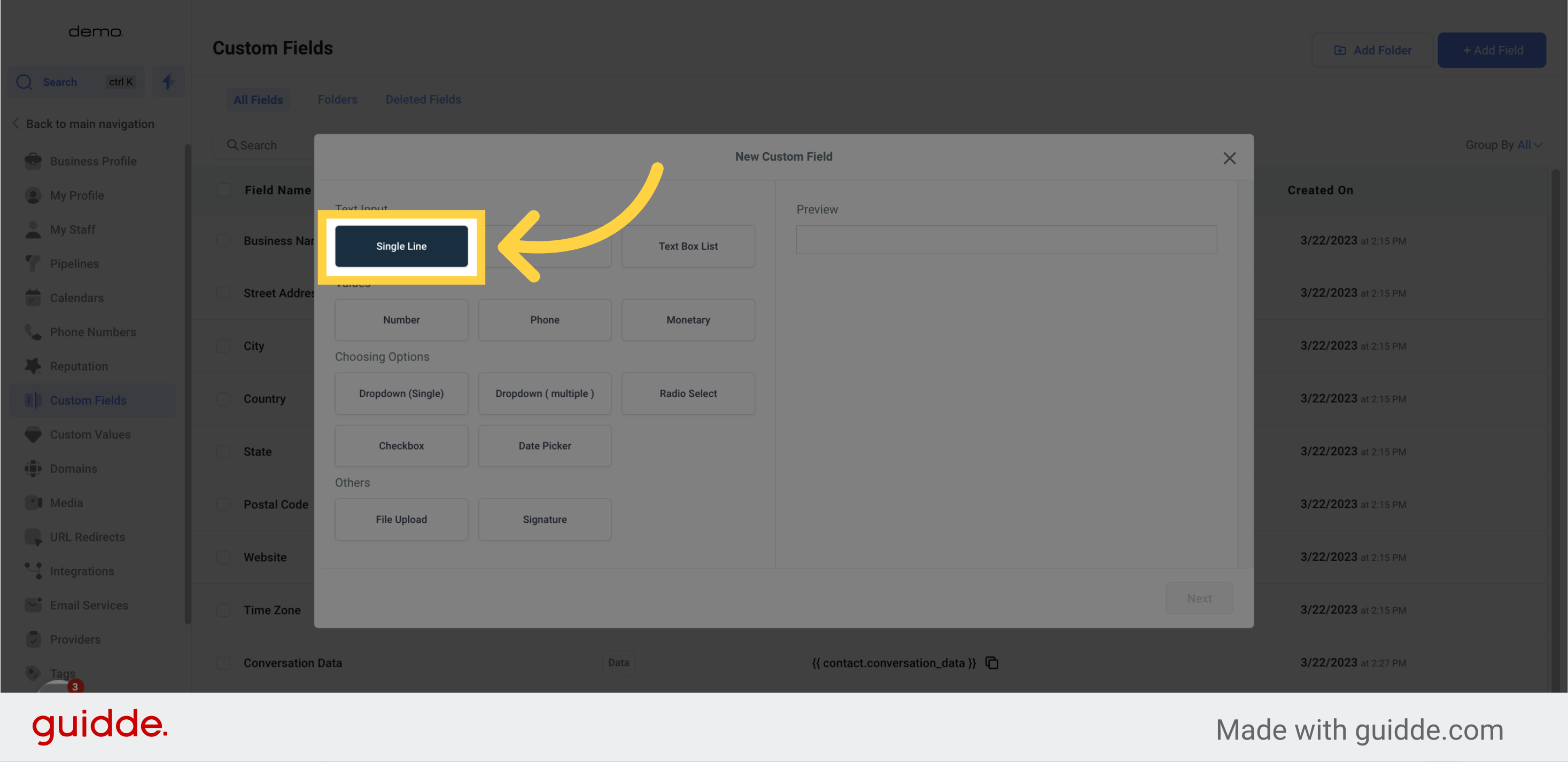 Adding Custom Fields | SURPLUS SYSTEMS
