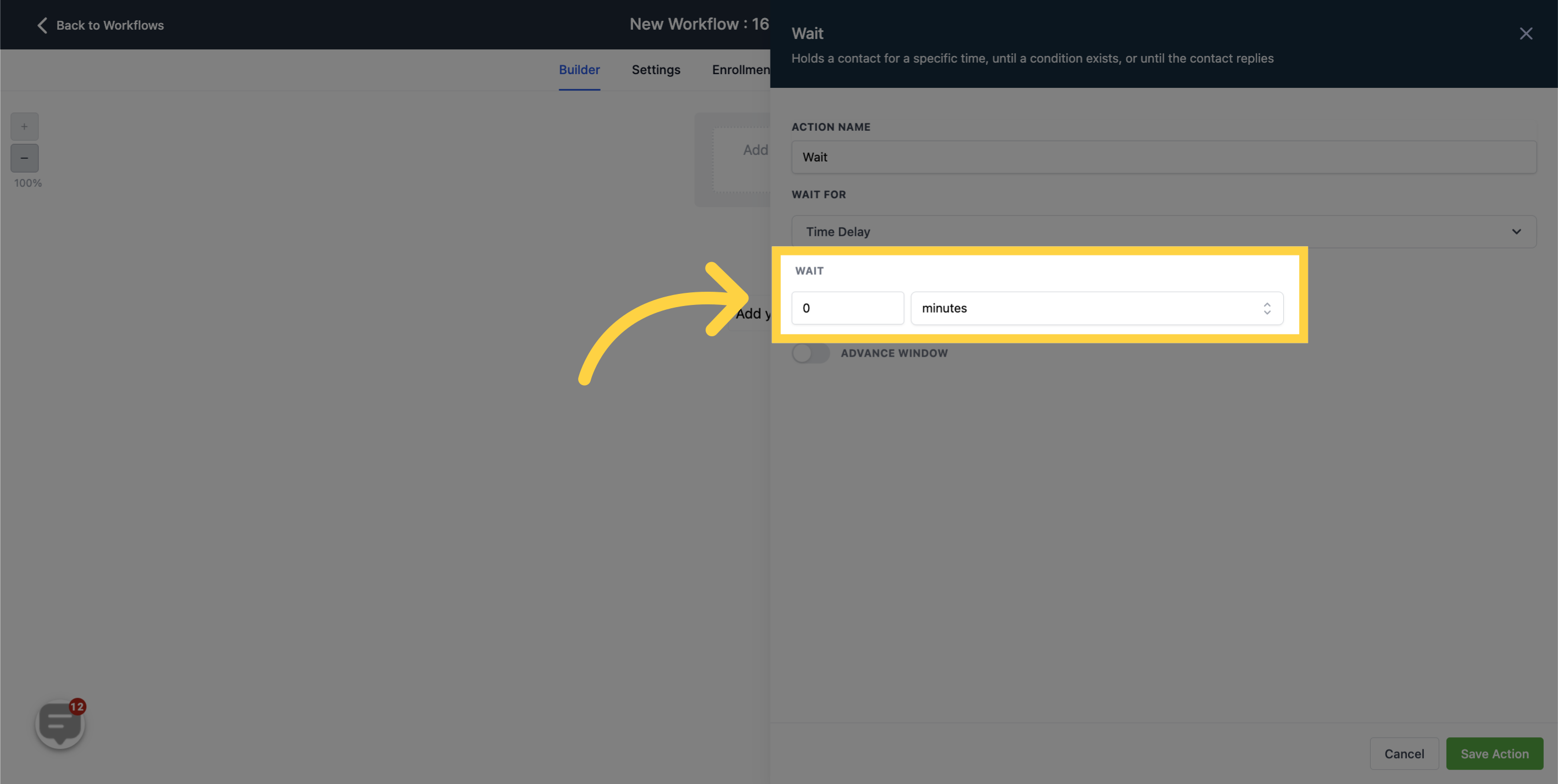 Conditions and workflow actions how to use wait maven hq