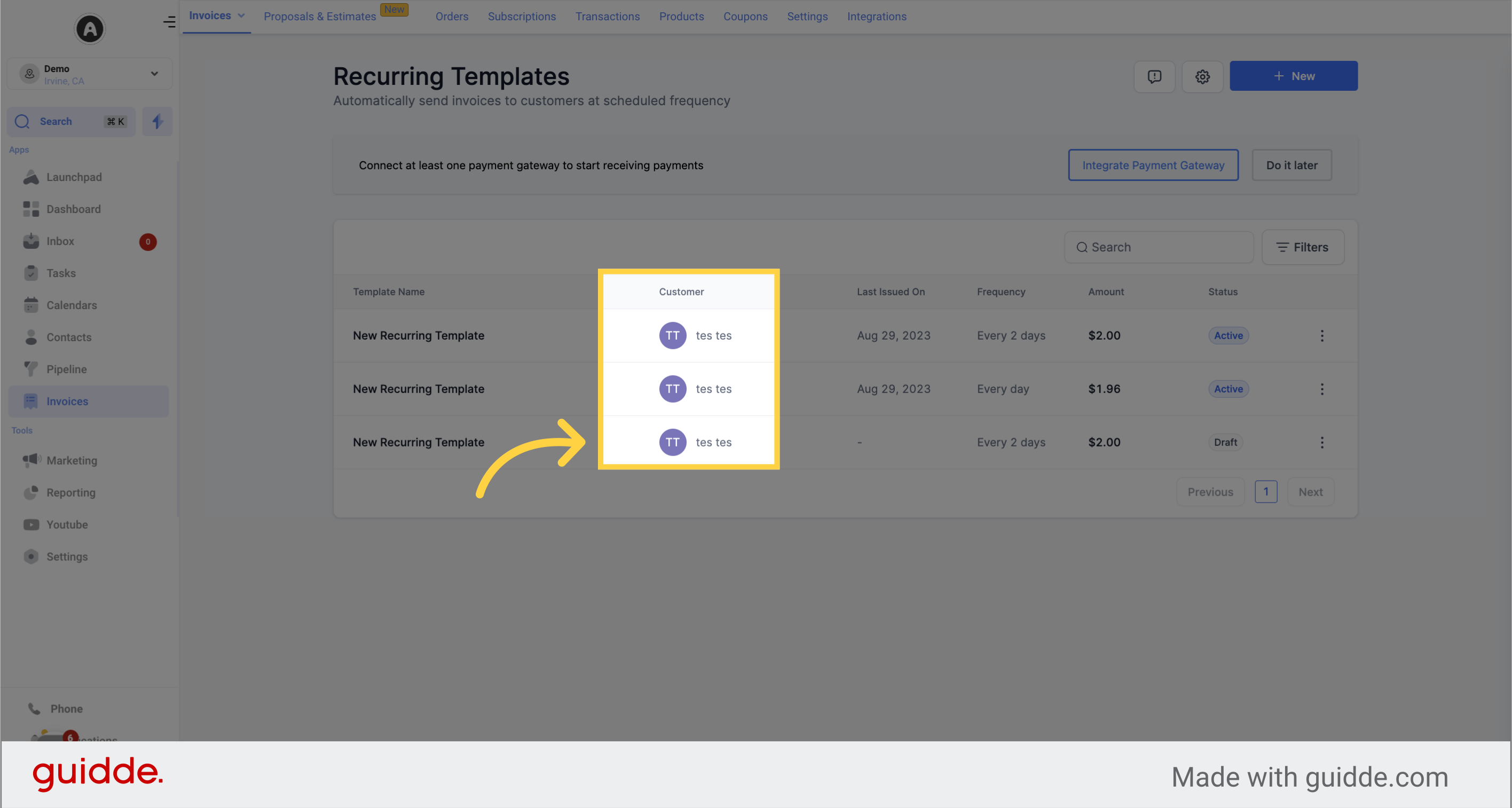 Guide on How to use Recurring Templates Genie AI