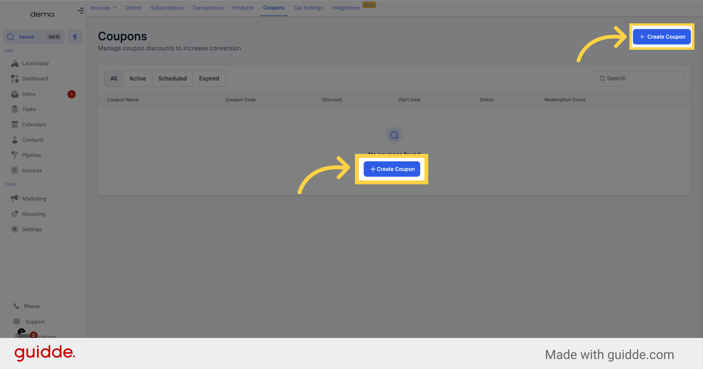 How to create coupons Genie AI