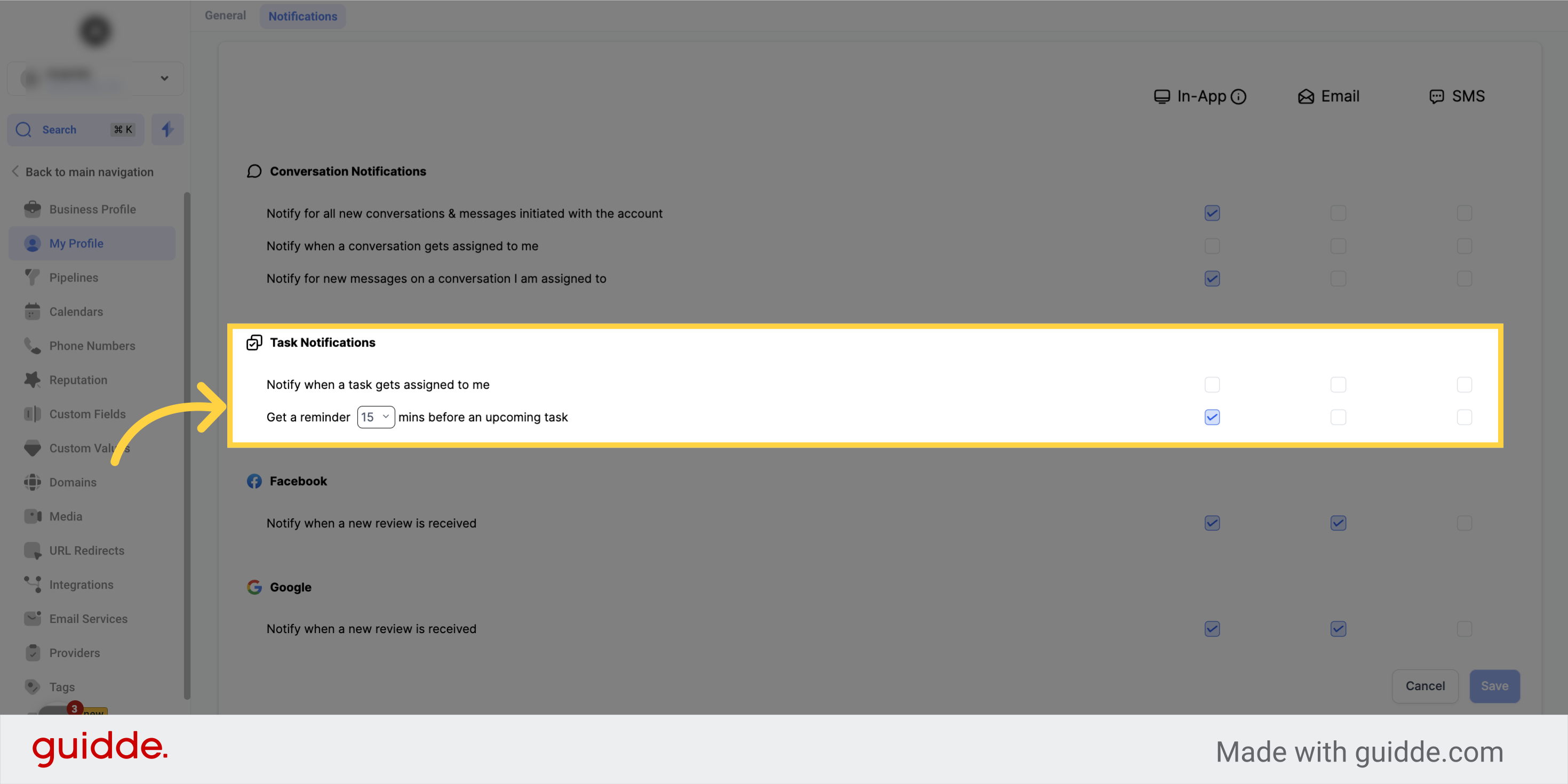 Guide on How to Manage Notifications | SURPLUS SYSTEMS
