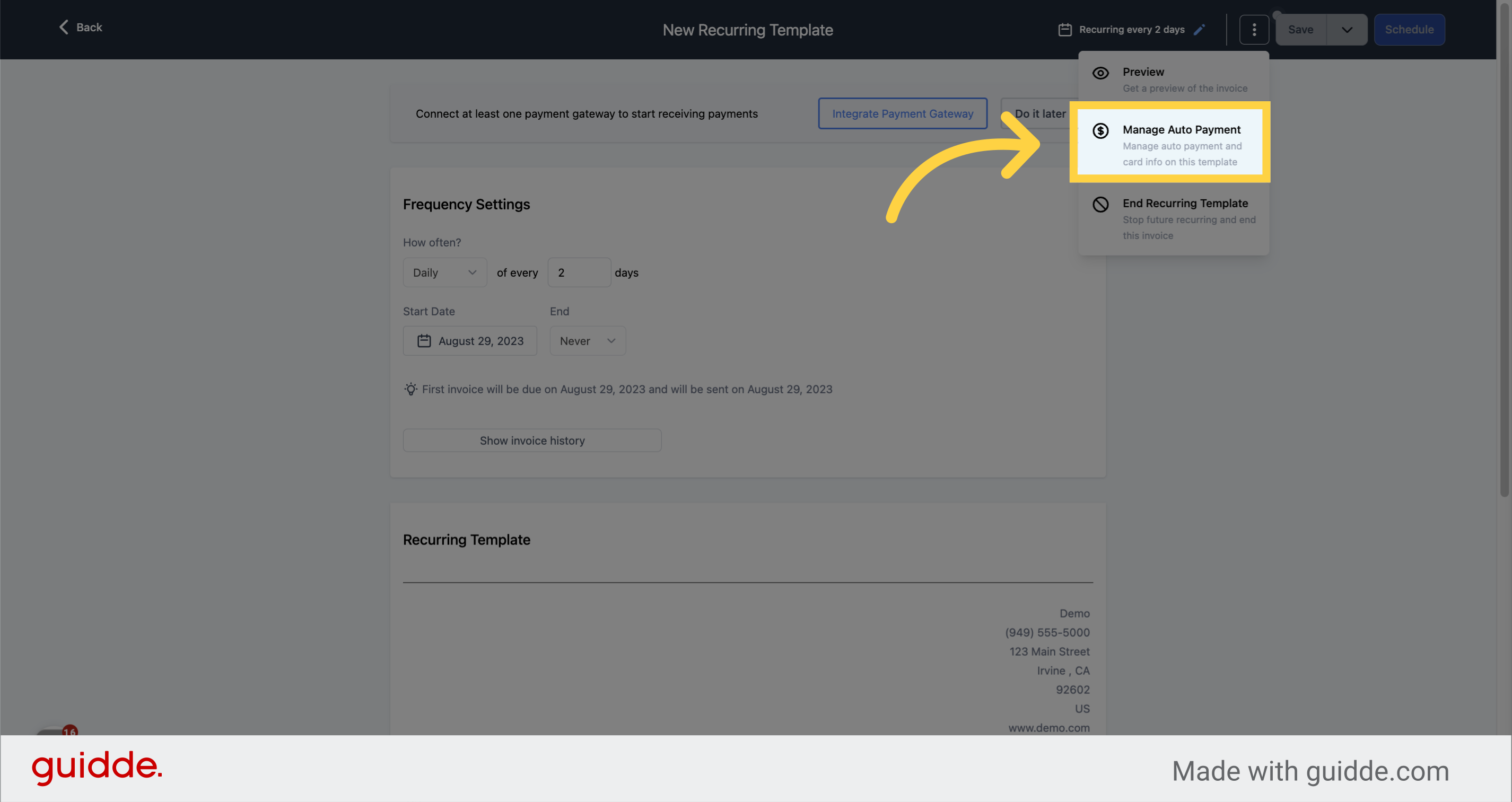 A Guide on How to use Manage Auto Payment | SURPLUS SYSTEMS