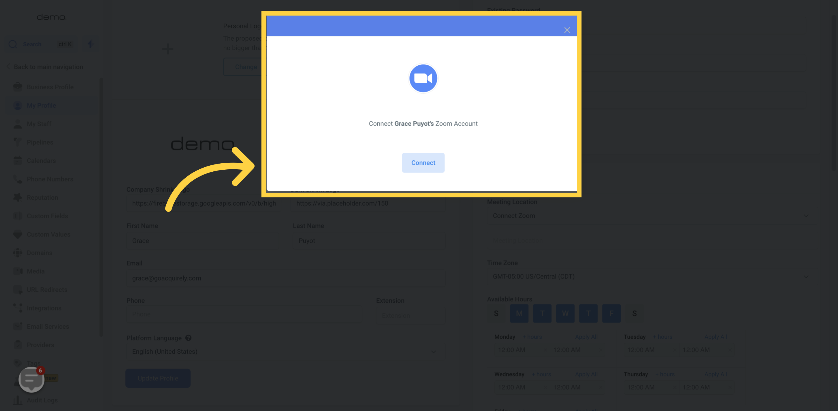 Connecting Zoom Genie AI