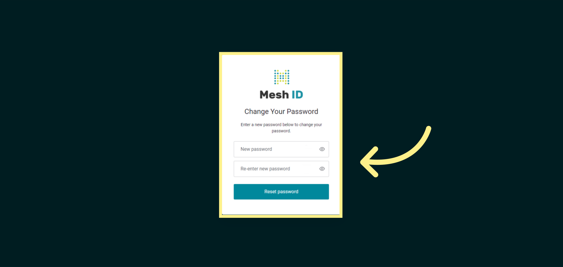Logging in for the first time – Mesh ID Support