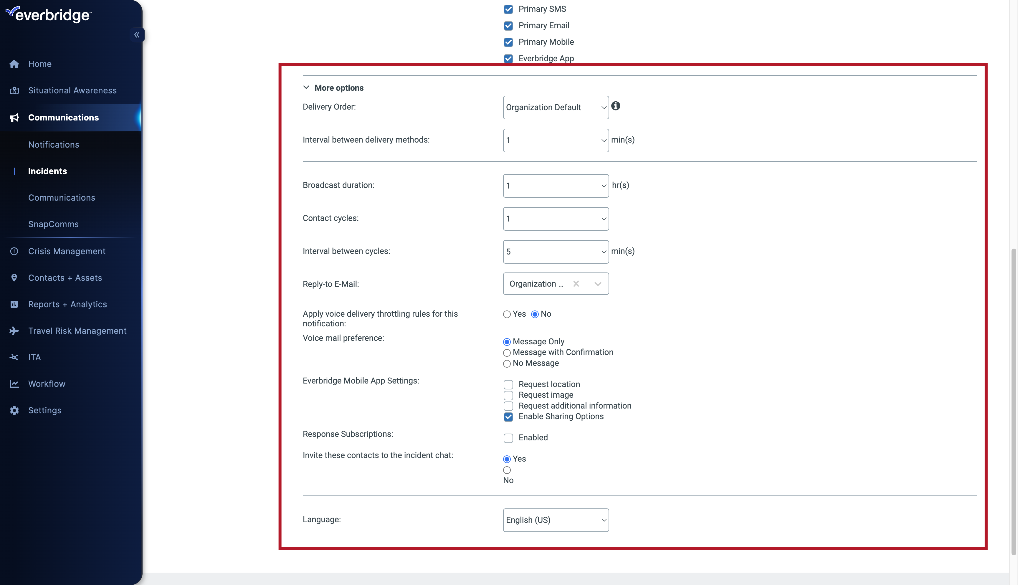 EBS: Creating an Incident Template – Everbridge