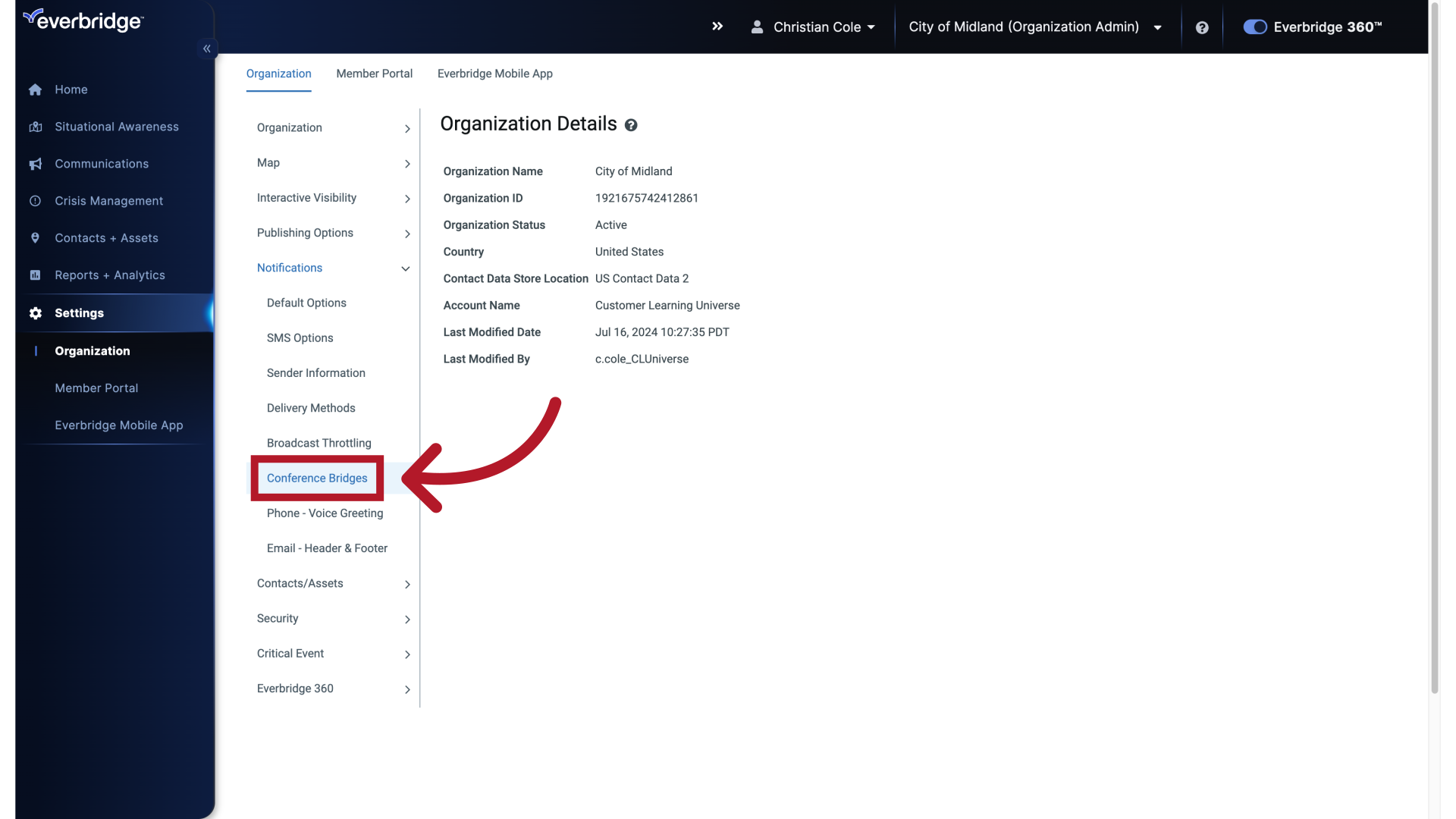 Conference Bridge Set EBS: Creating a Conference Bridge in Everbridge Suite – Everbridge