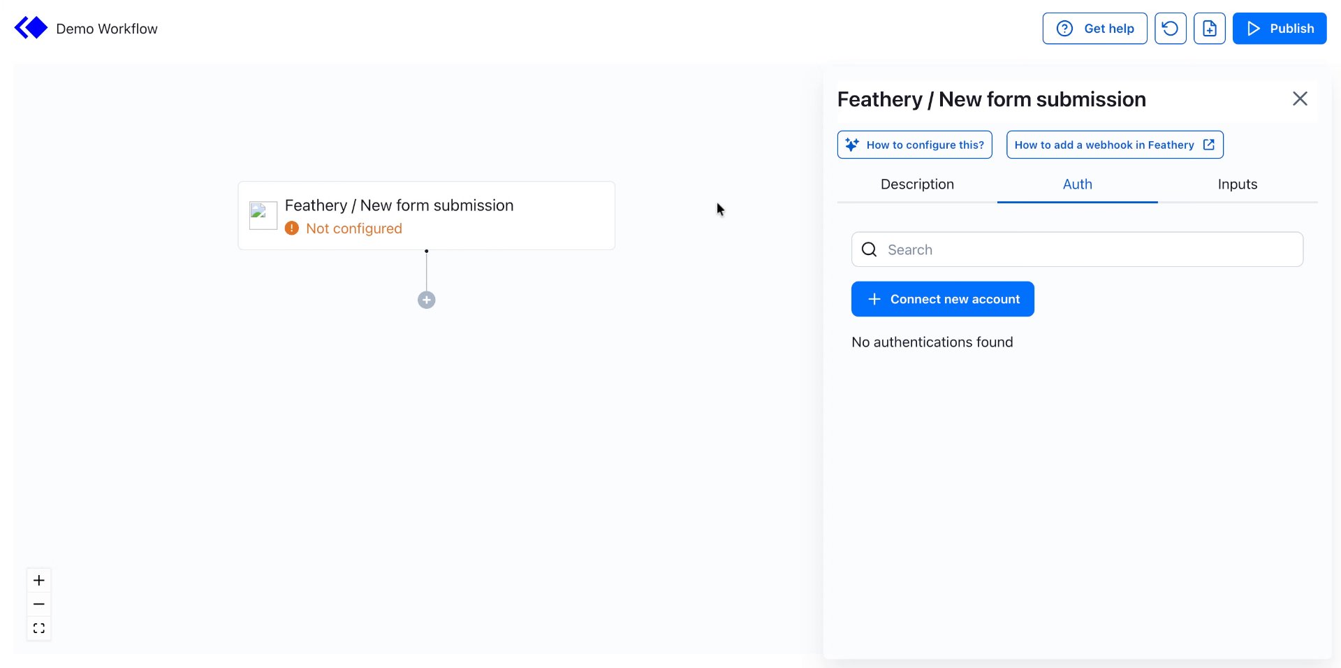 Connect and Configure Feathery with Keragon Dashboard – Keragon