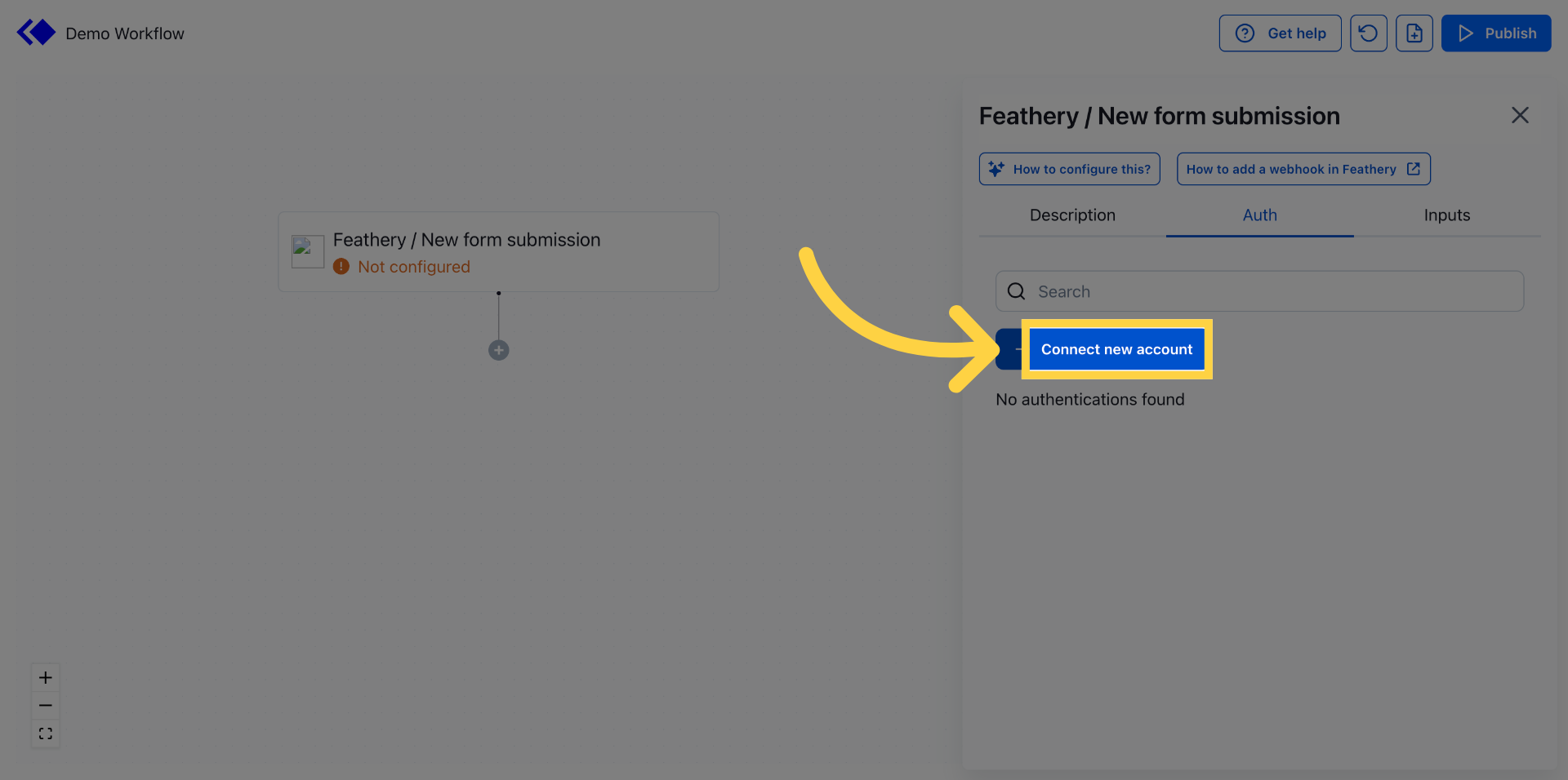 Connect and Configure Feathery with Keragon Dashboard – Keragon