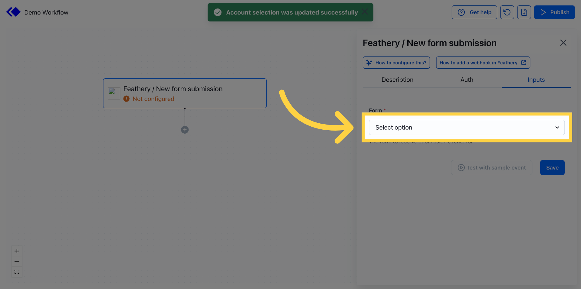Connect and Configure Feathery with Keragon Dashboard – Keragon