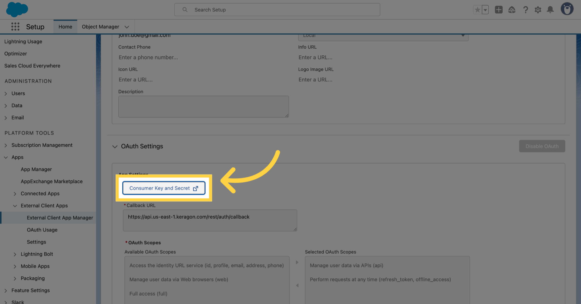 How to find your Client ID and Secret in Salesforce – Keragon