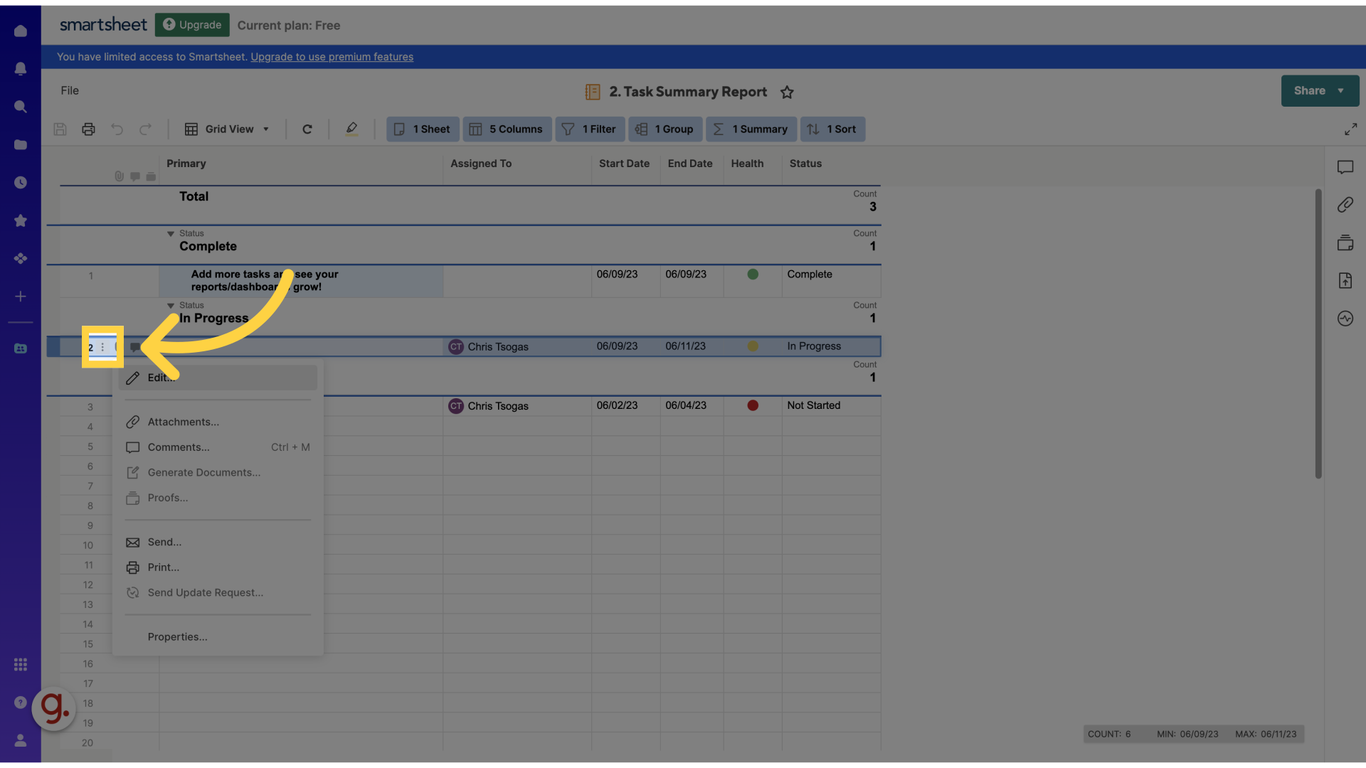 How to find row ID in Smartsheet. – Keragon