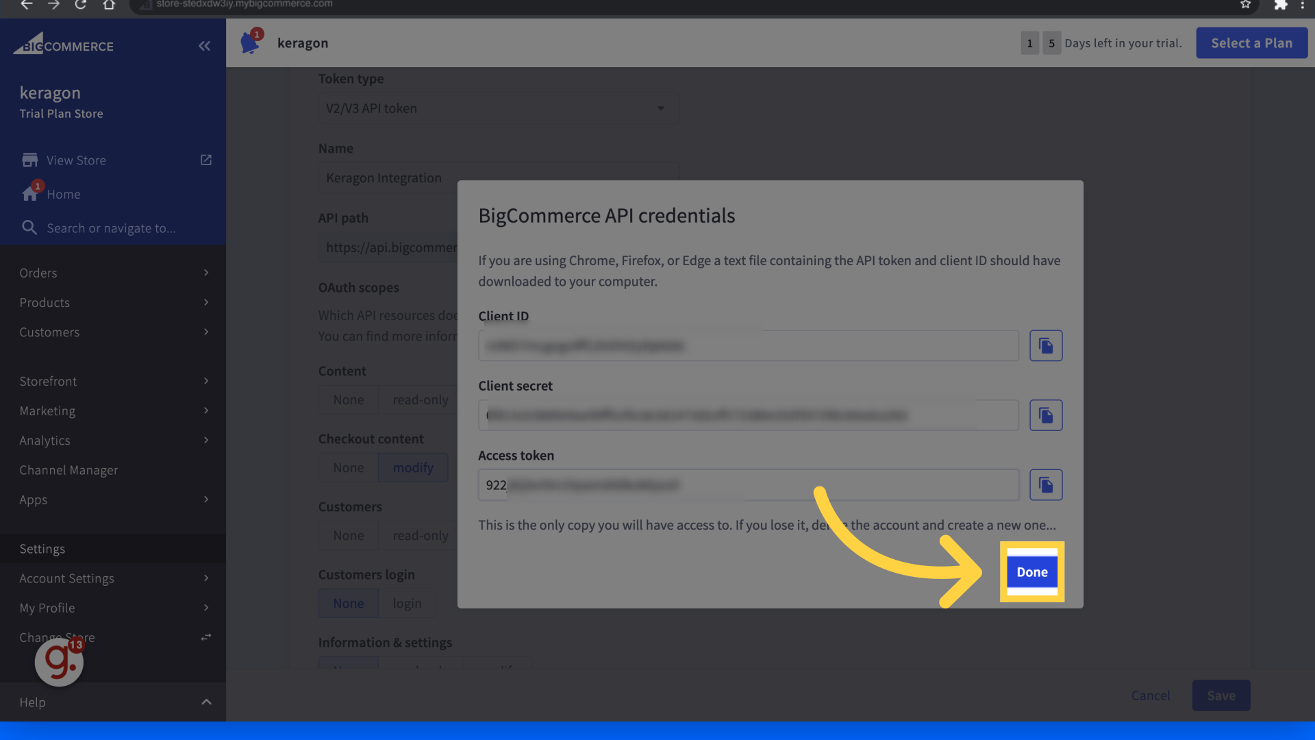 How to find your API Key in Bigcommerce – Keragon