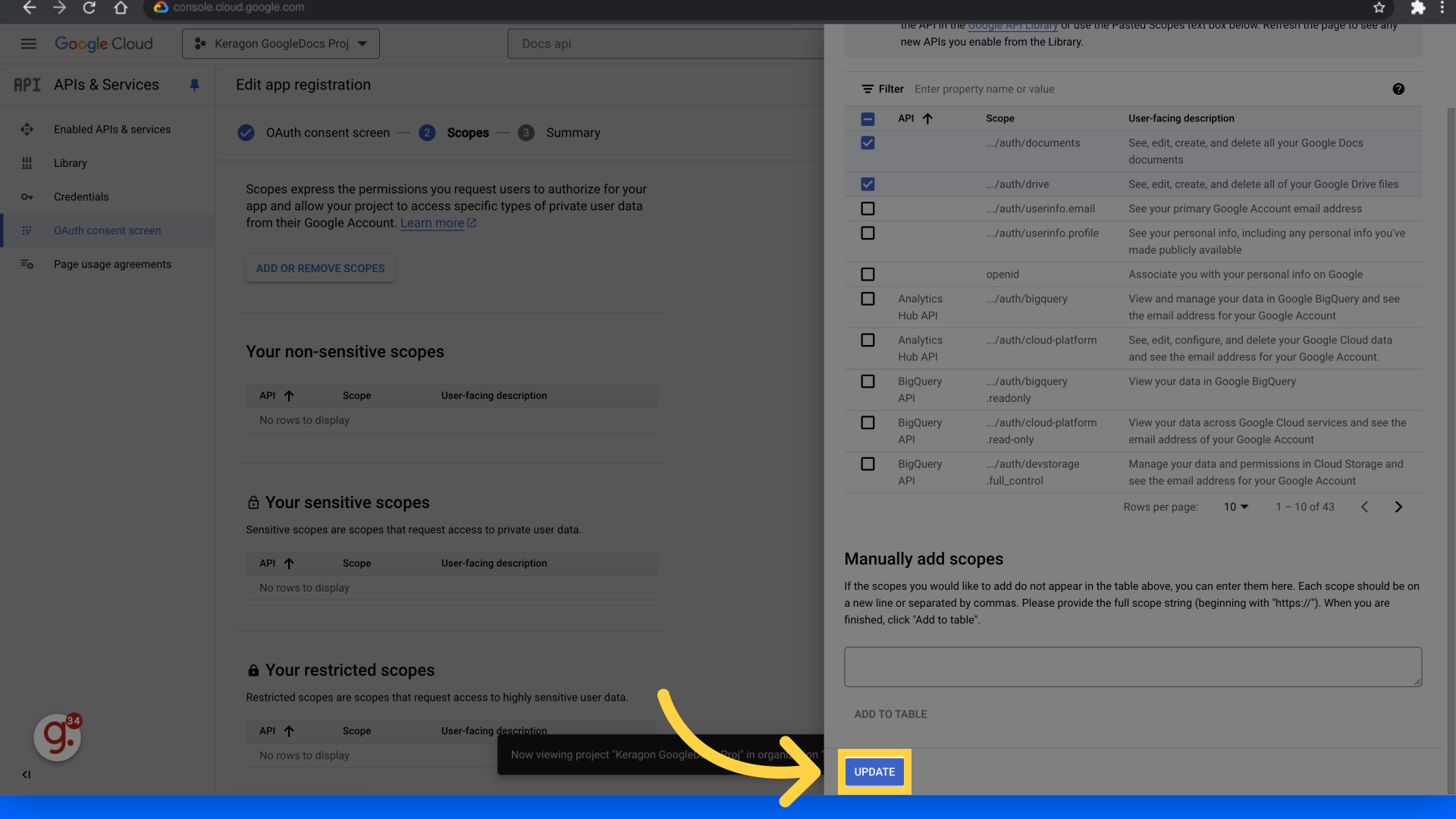 How to find your OAuth 2.0 client credentials in Google Docs – Keragon