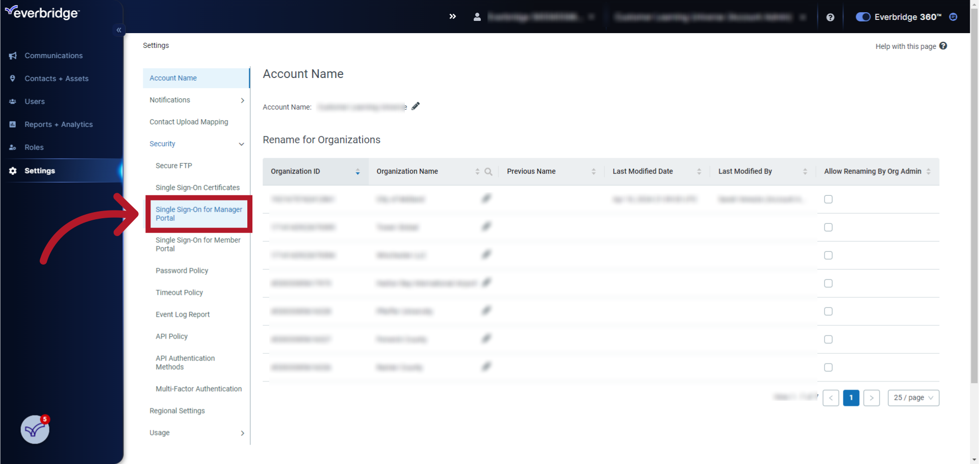EBS Configuring Single SignOn (SSO) for Use With the Everbridge