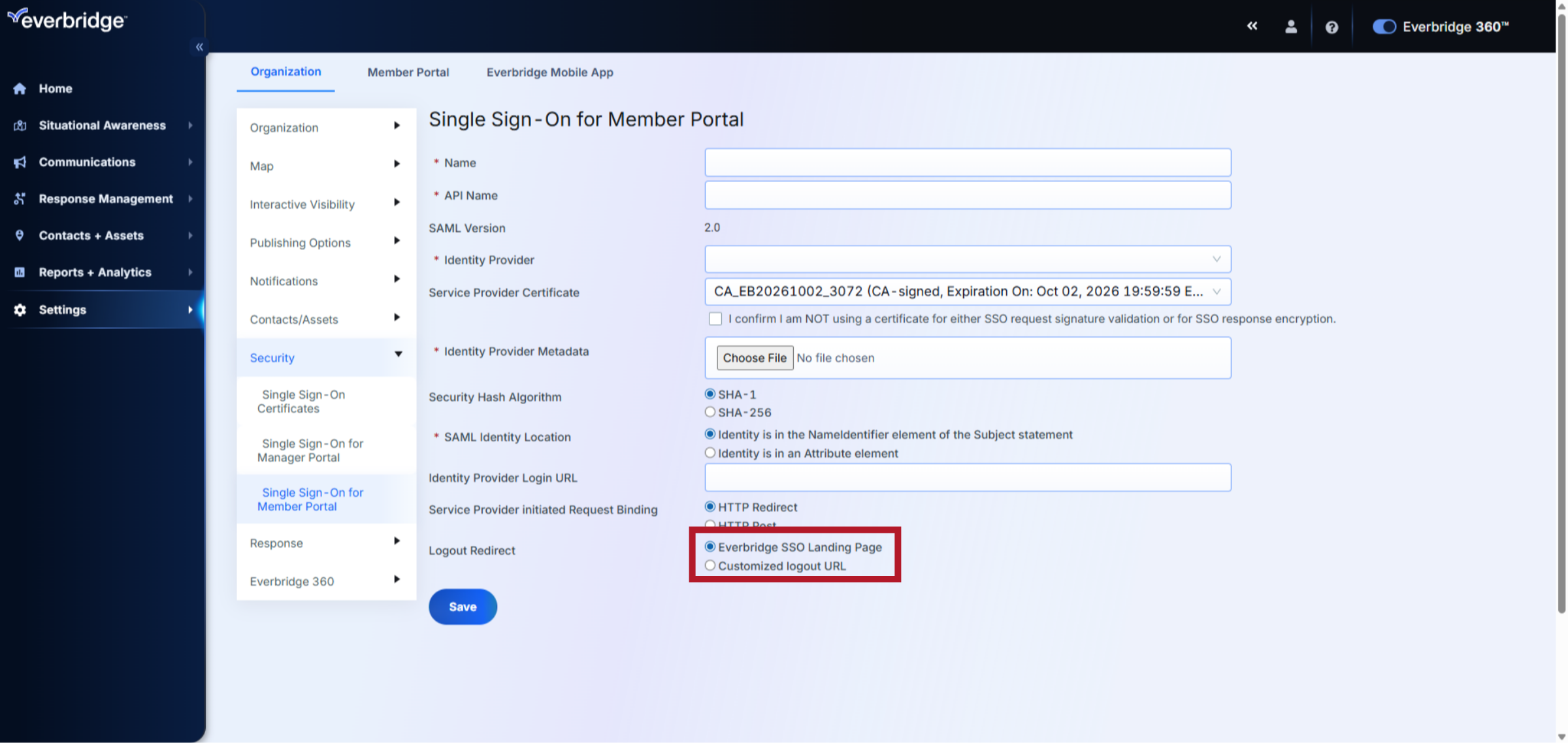 EBS: Configuring Single Sign-on (SSO) for Use With an Everbridge Member ...