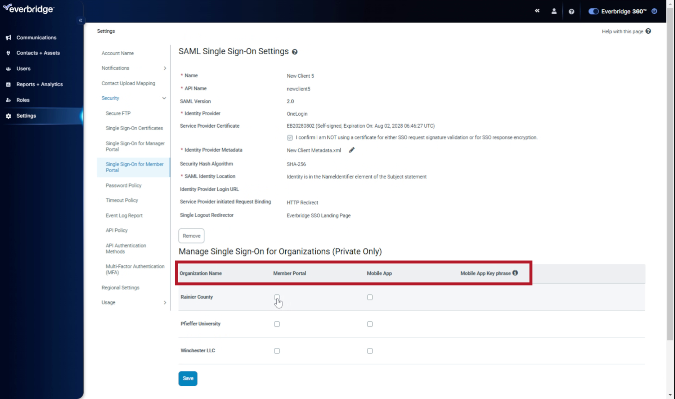 EBS: Configuring Single Sign-on (SSO) for Use With an Everbridge Member ...