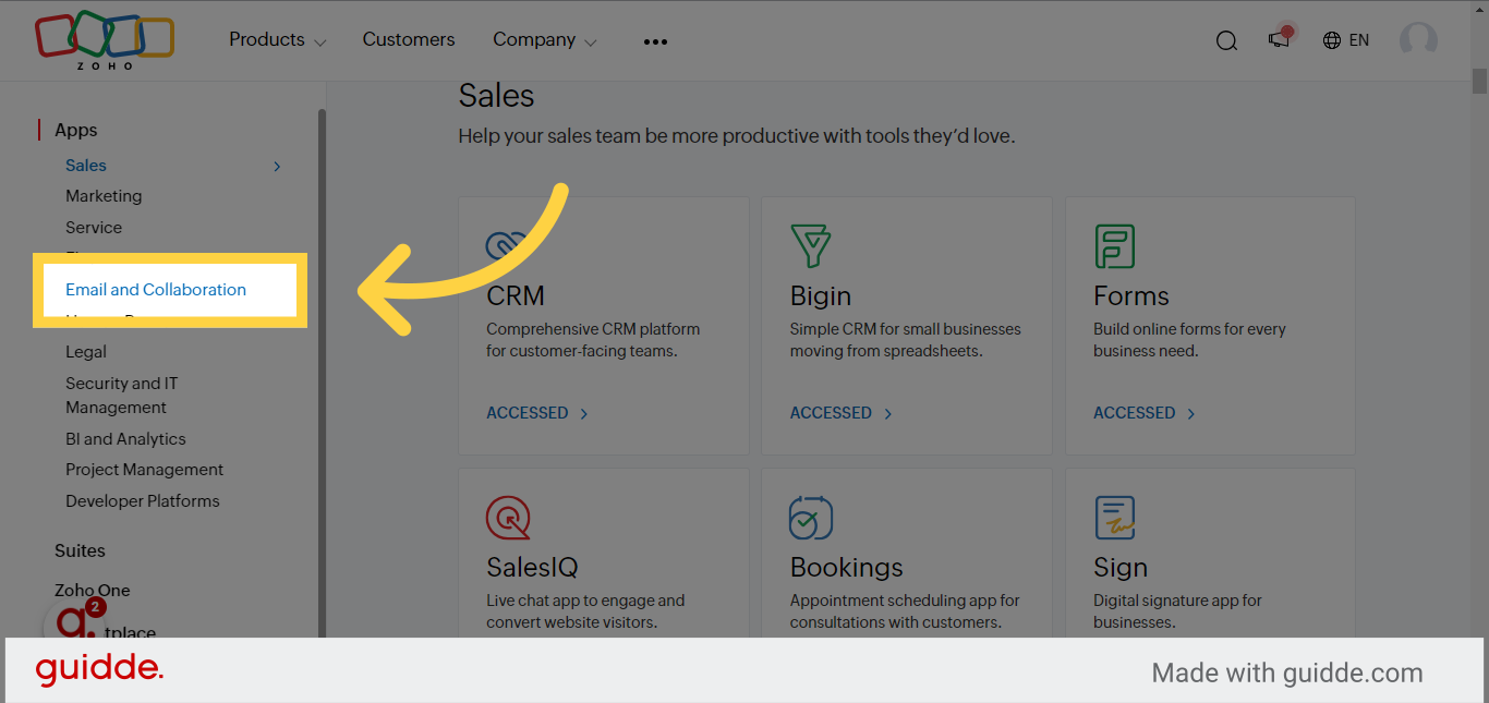 How To Schedule An Online Meeting On ZOHO - Guidde | Gallery