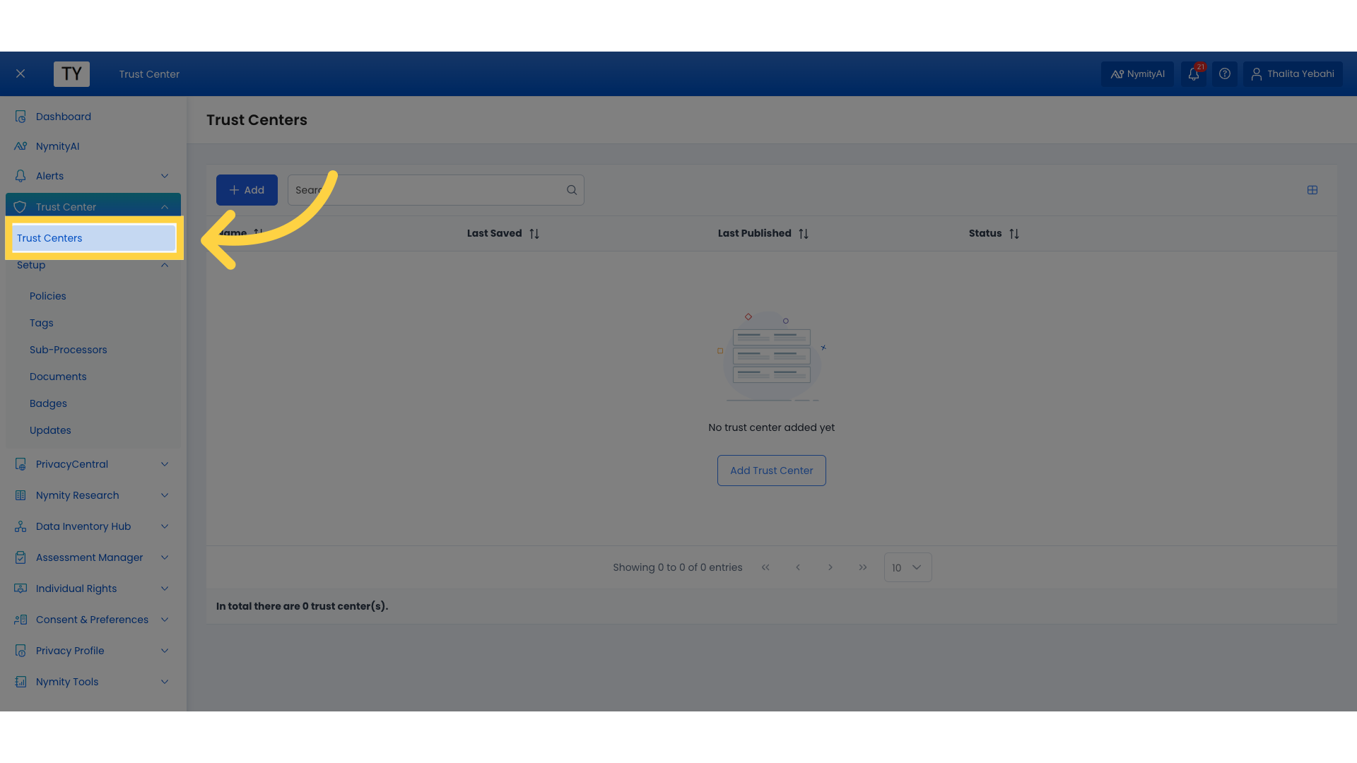 Creating and Editing the Configurations of Trust Center – TrustArc Help ...