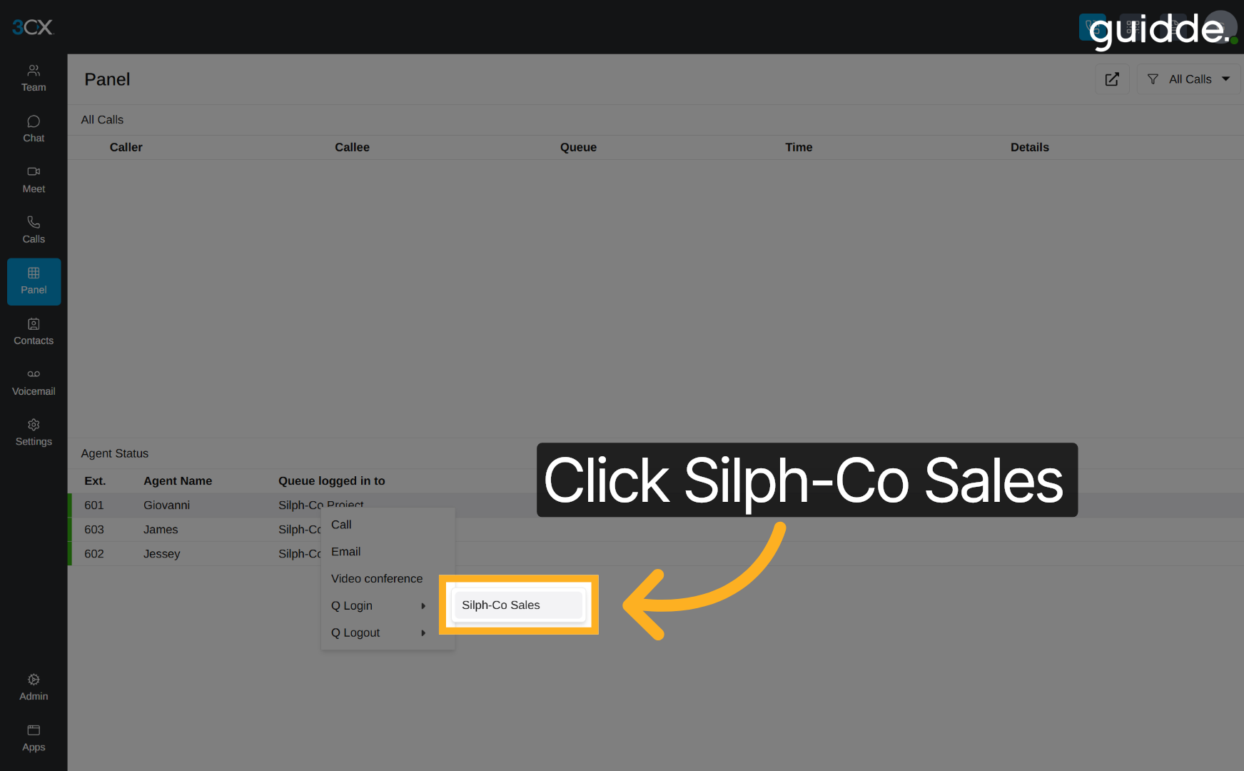 Web App - Managing Queue Status in 3CX : Aatrox Communications