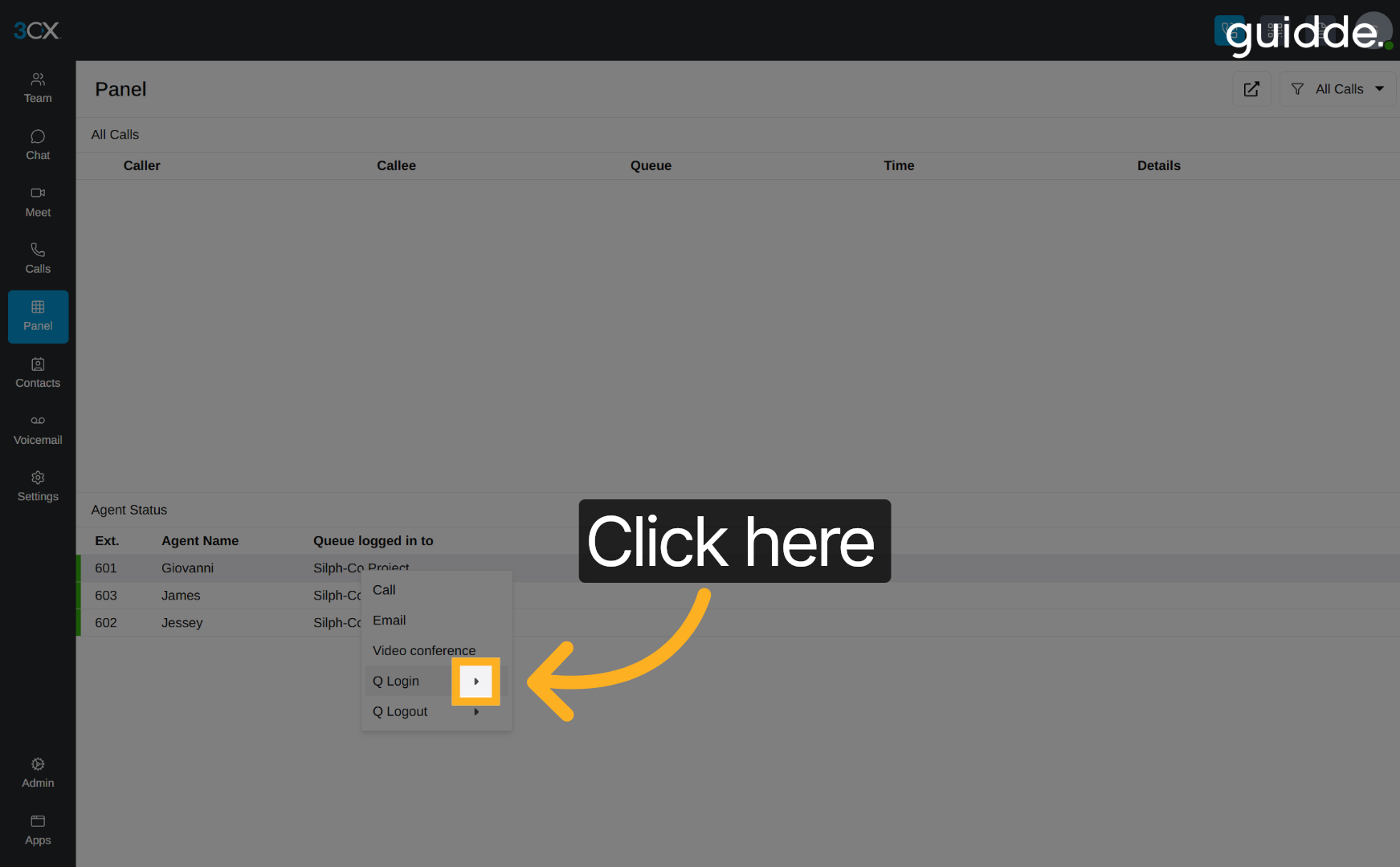 Web App - Managing Queue Status in 3CX : Aatrox Communications