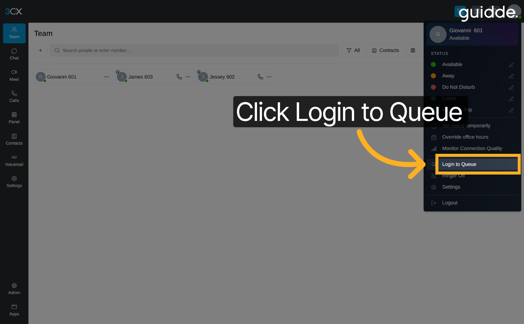 Web App - Managing Queue Status in 3CX : Aatrox Communications