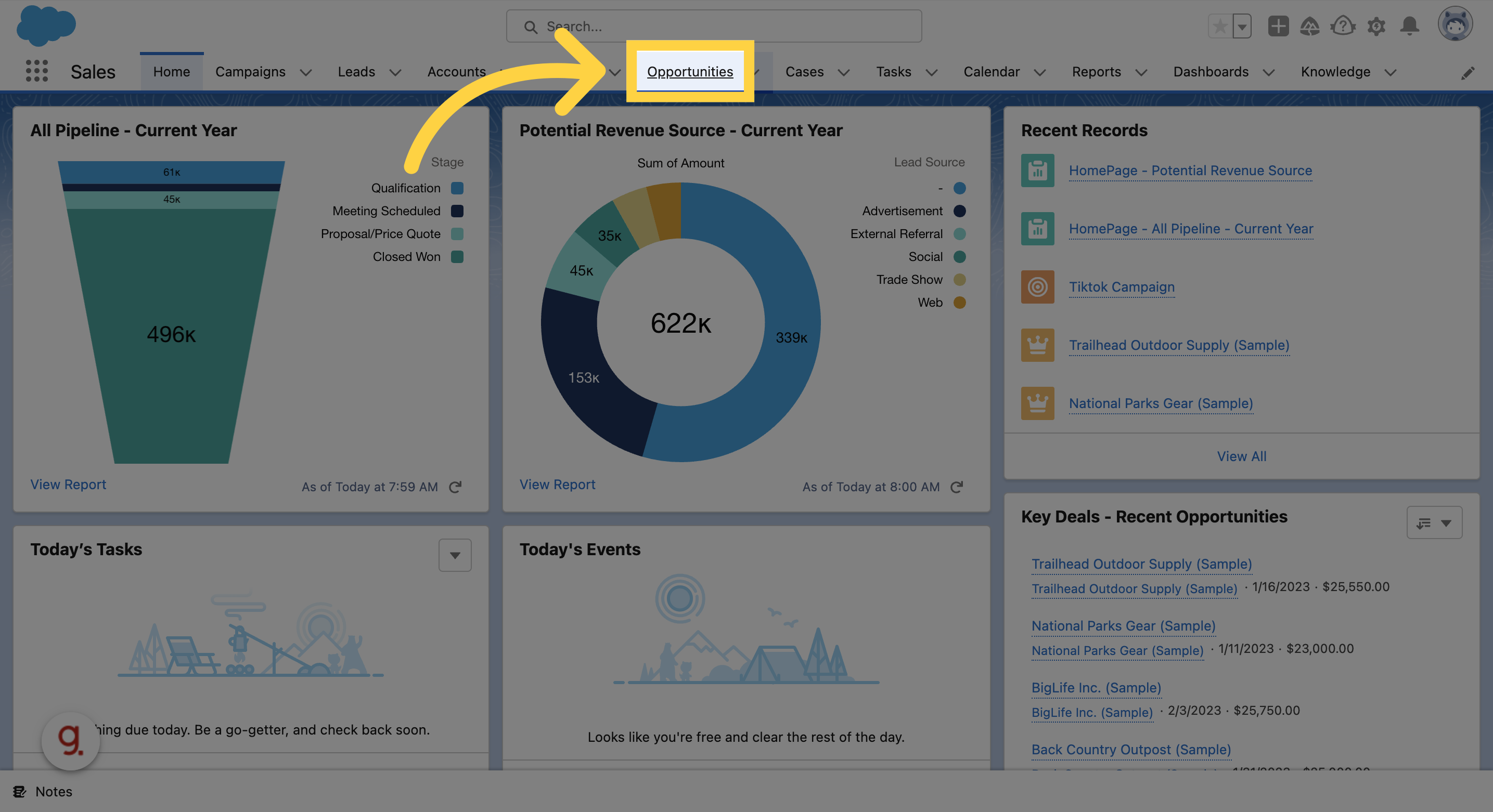 how to create a dynamic list view in salesforce