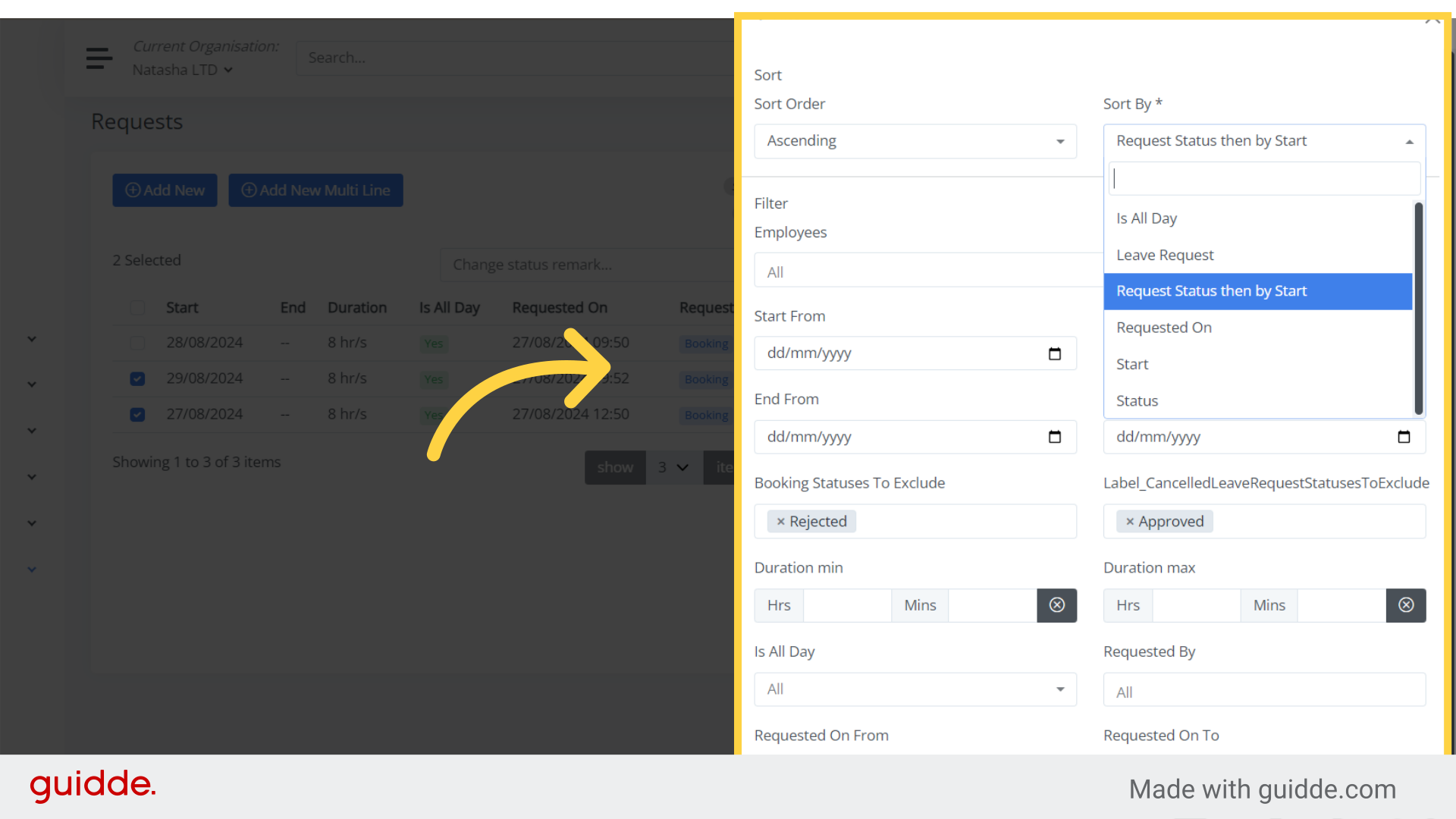 How do I view and approve leave requests? - bitKode