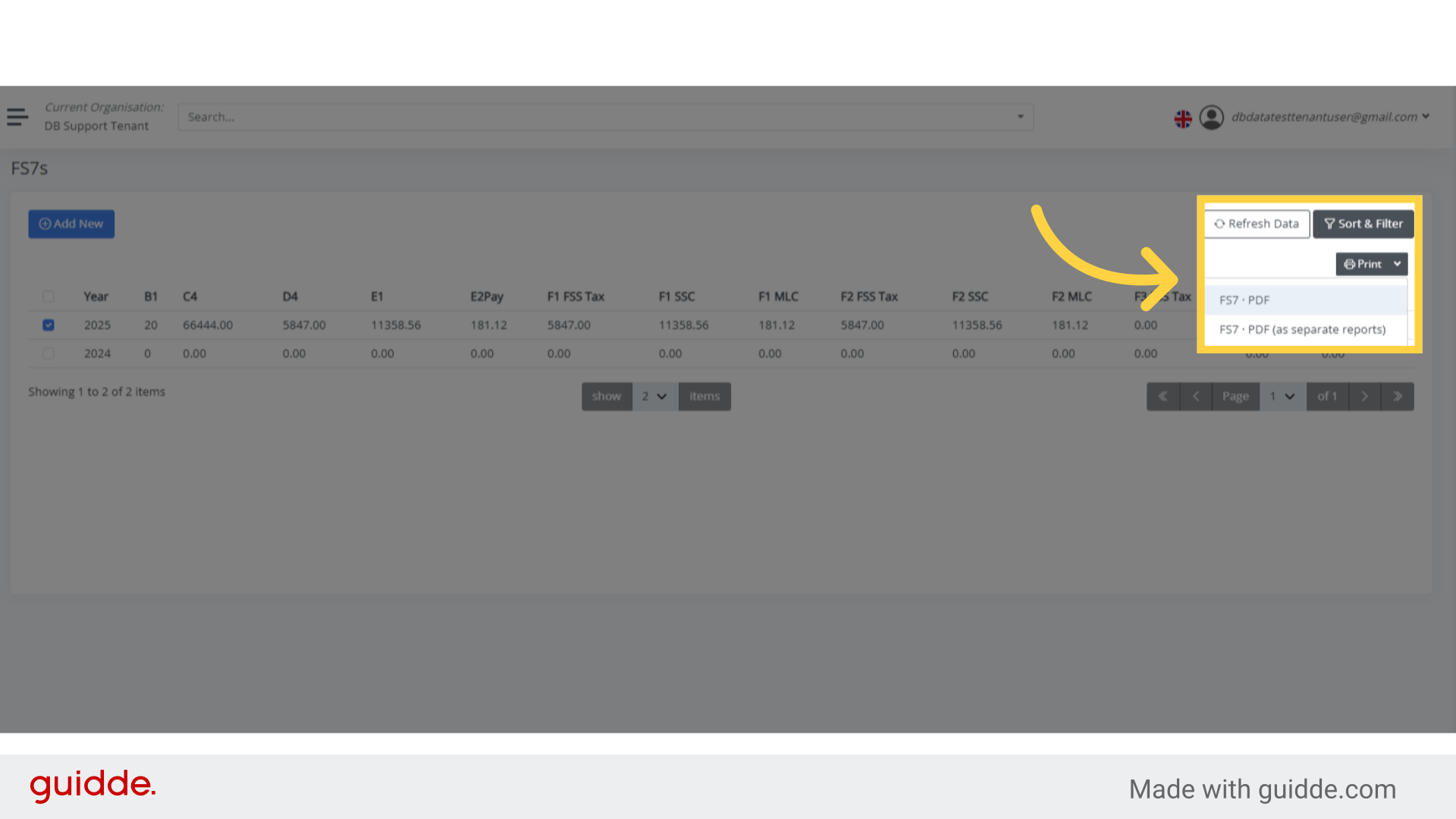 How do I generate an FS7? - bitKode