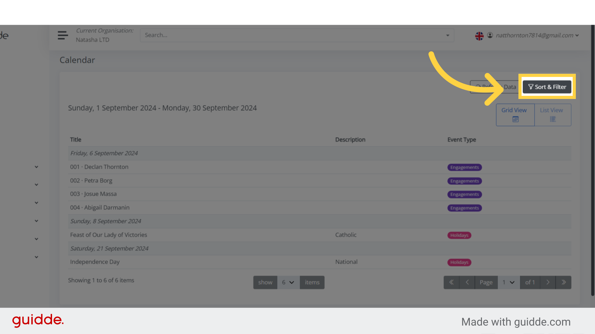 The Company Calendar - bitKode