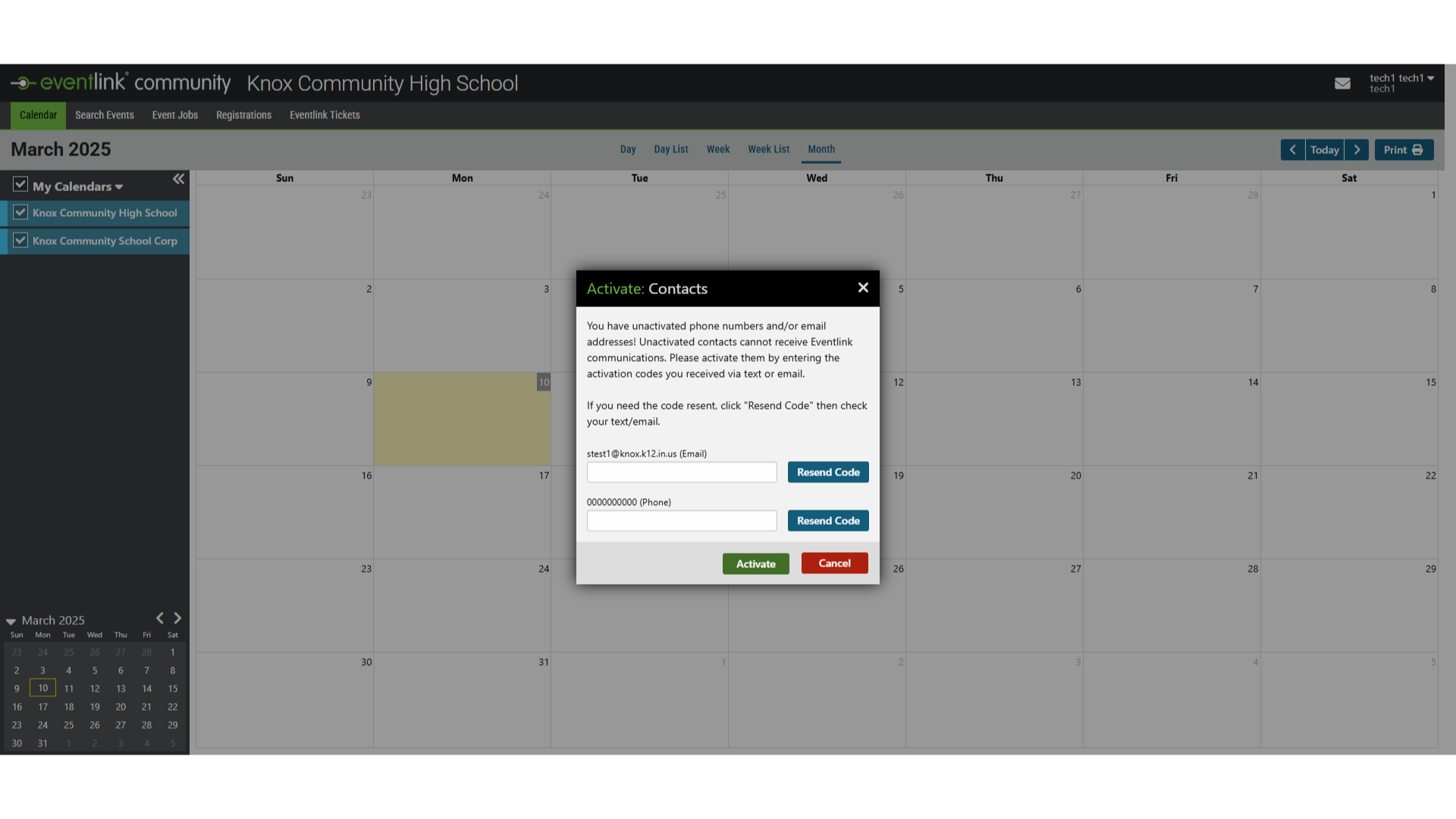 Eventlink Account Creation - Knox Community School Corporation