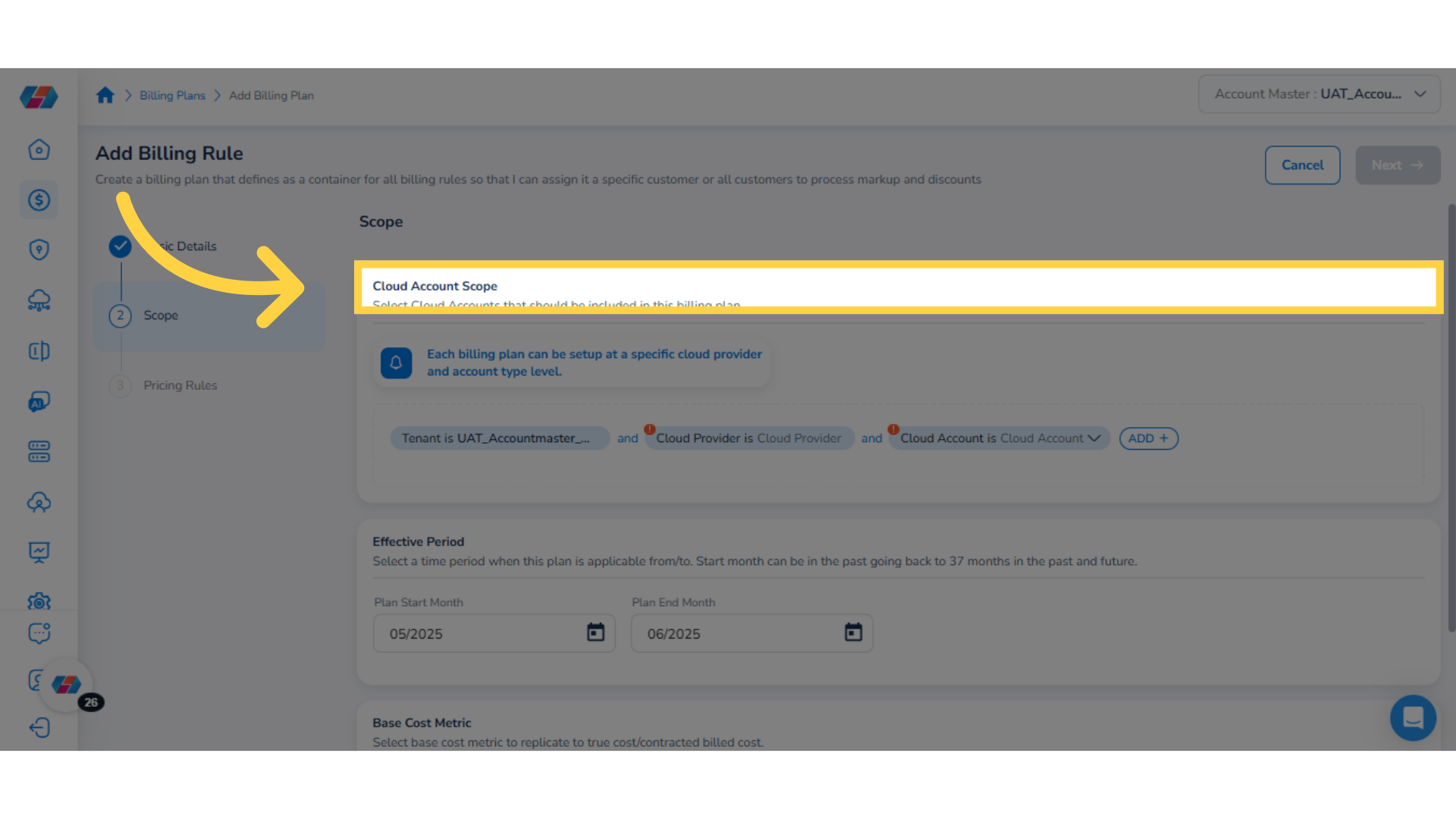 Adding Billing Plans
