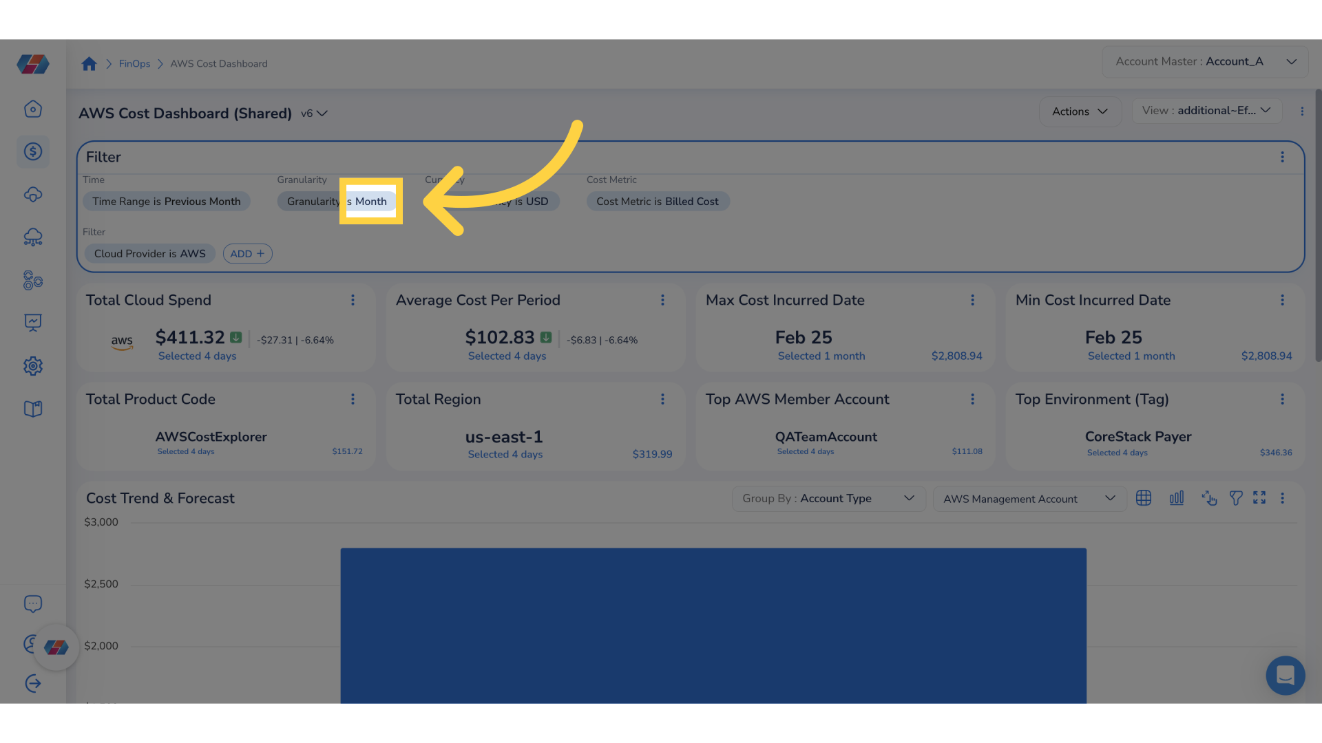 Query-Based Filters in Dashboard