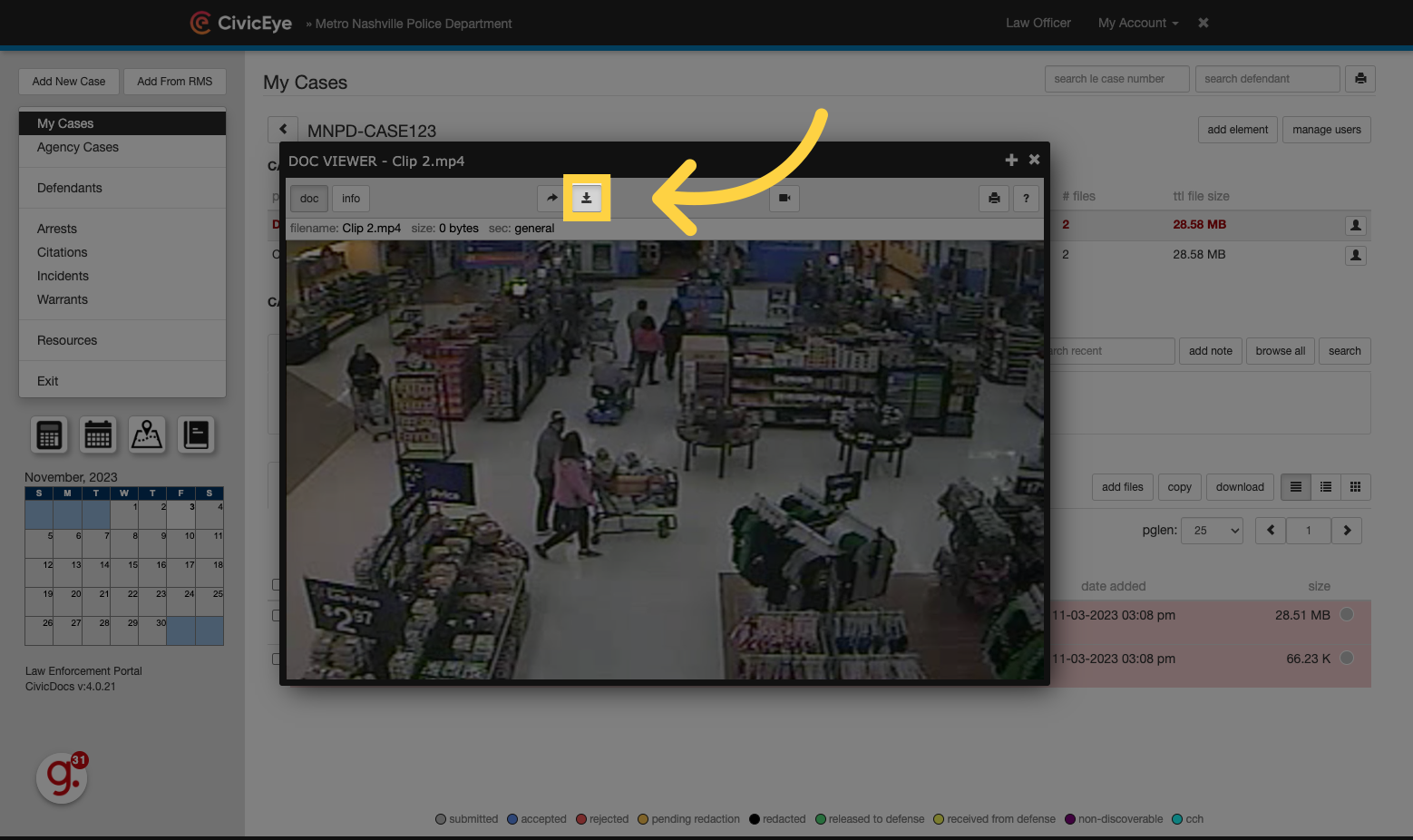 Managing Evidence Using the CivicDocs Law Enforcement Portal