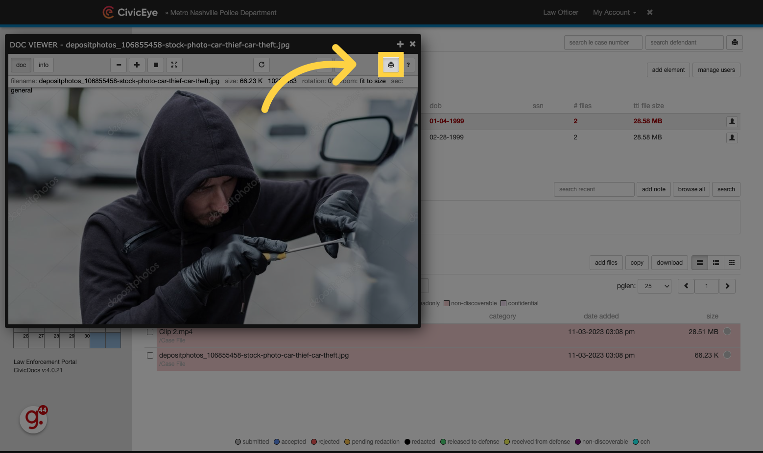 Managing Evidence Using the CivicDocs Law Enforcement Portal