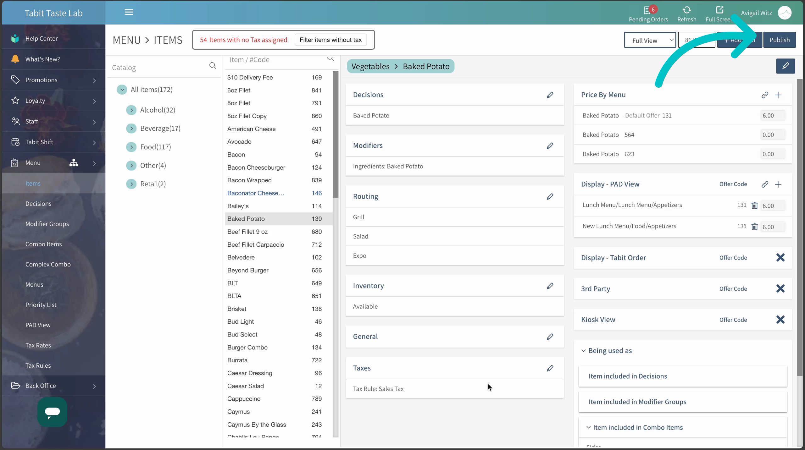 Editing a Decision Group – Tabit Help Center