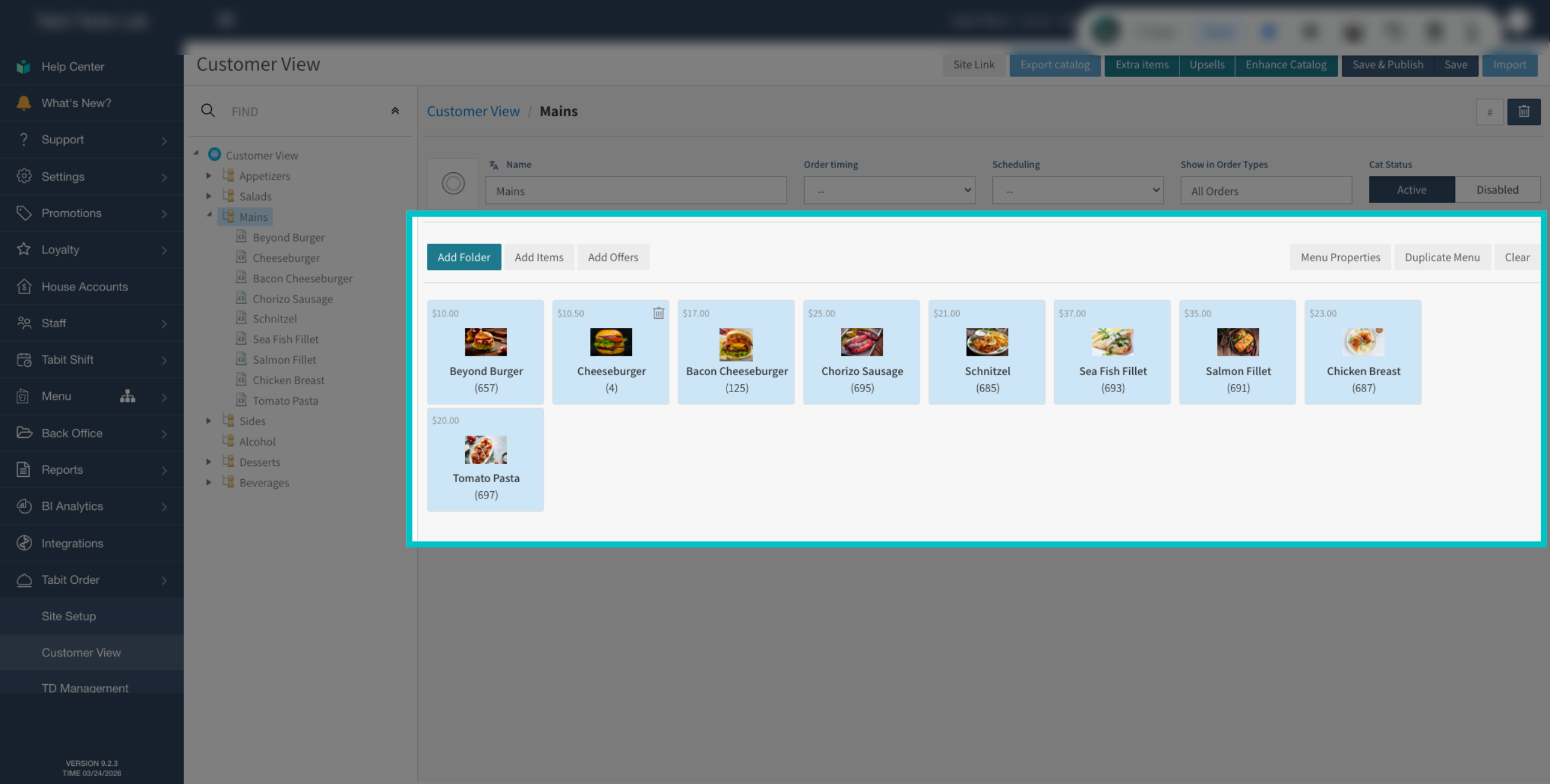 Setting the order of offer groups in Tabit Order – Tabit Help Center