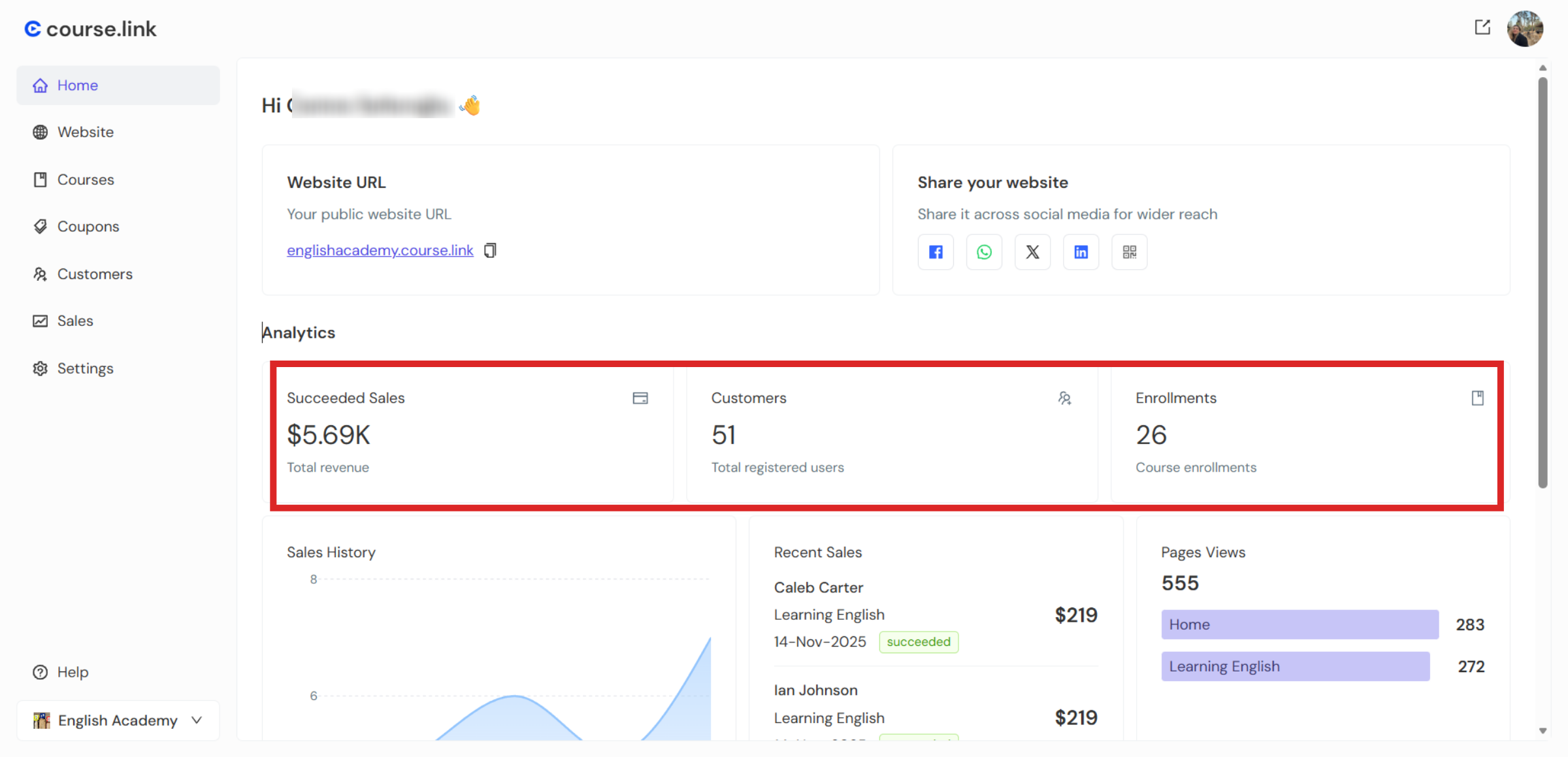 How to see my course analytics in Course.link? | Course.link Help Center