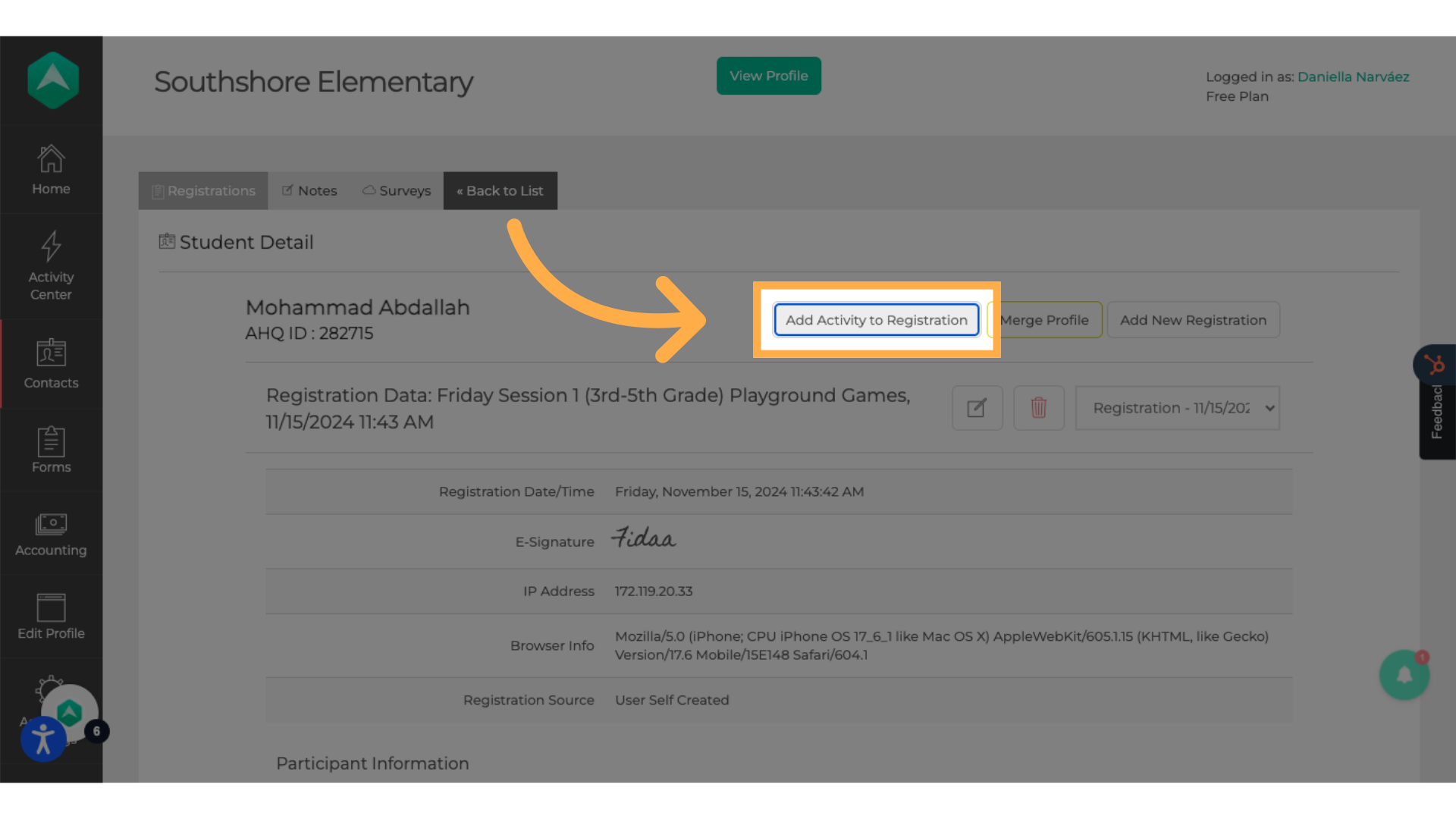 How to Add Session Activities to an Existing Student