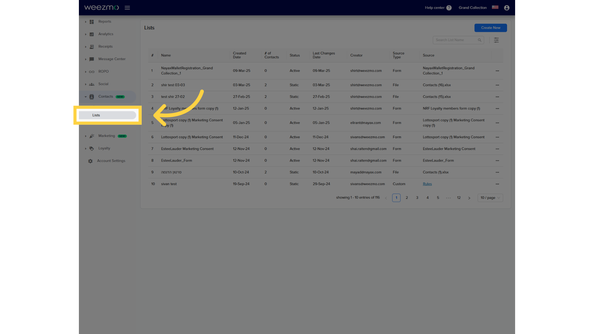 How To Update Dynamic Contact Lists - Knowledge Base
