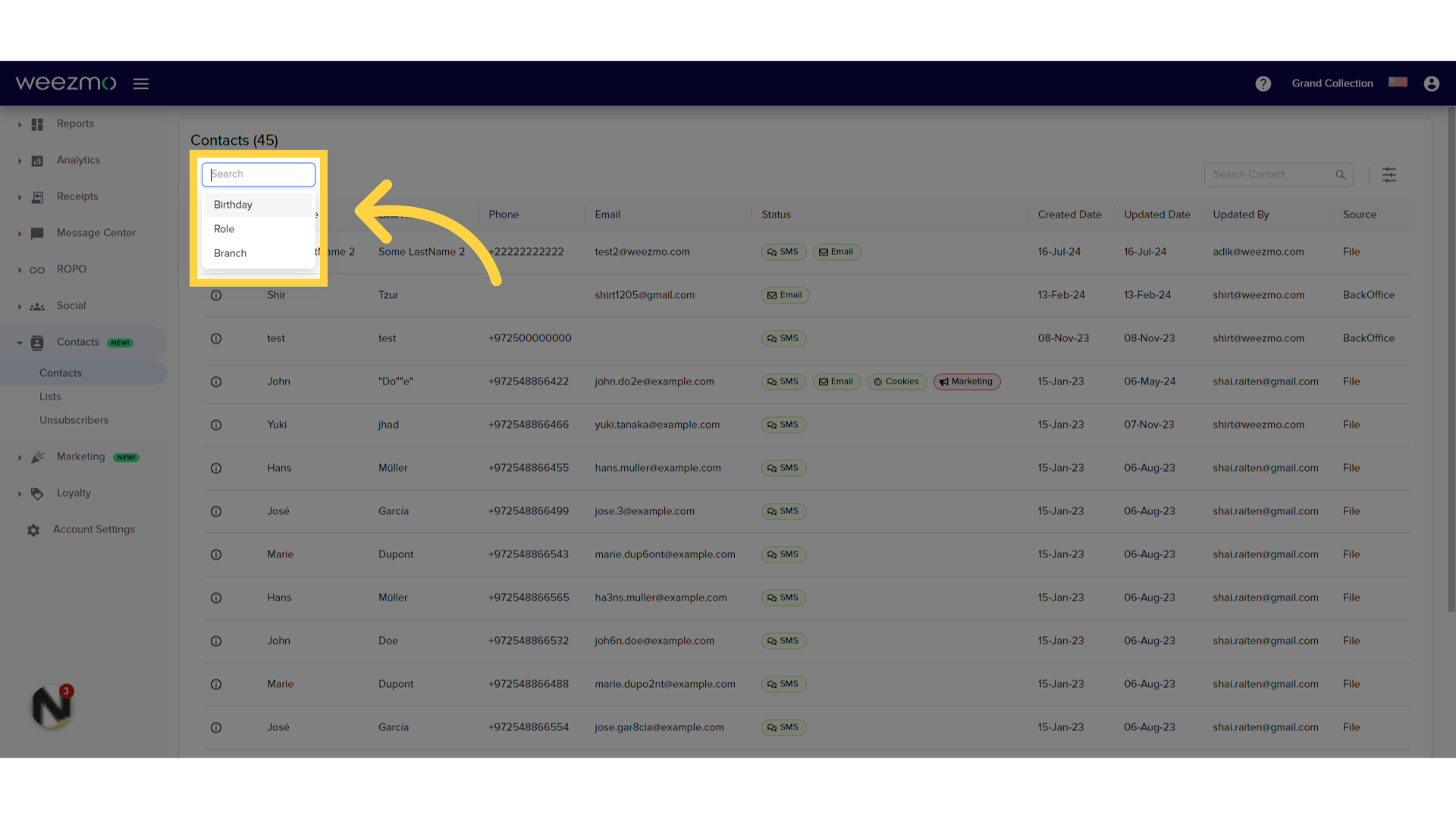 Contact Management - Knowledge Base