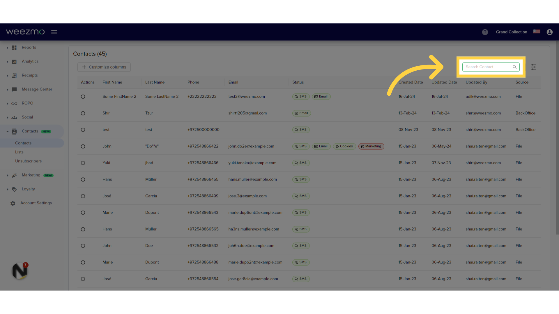 Contact Management - Knowledge Base