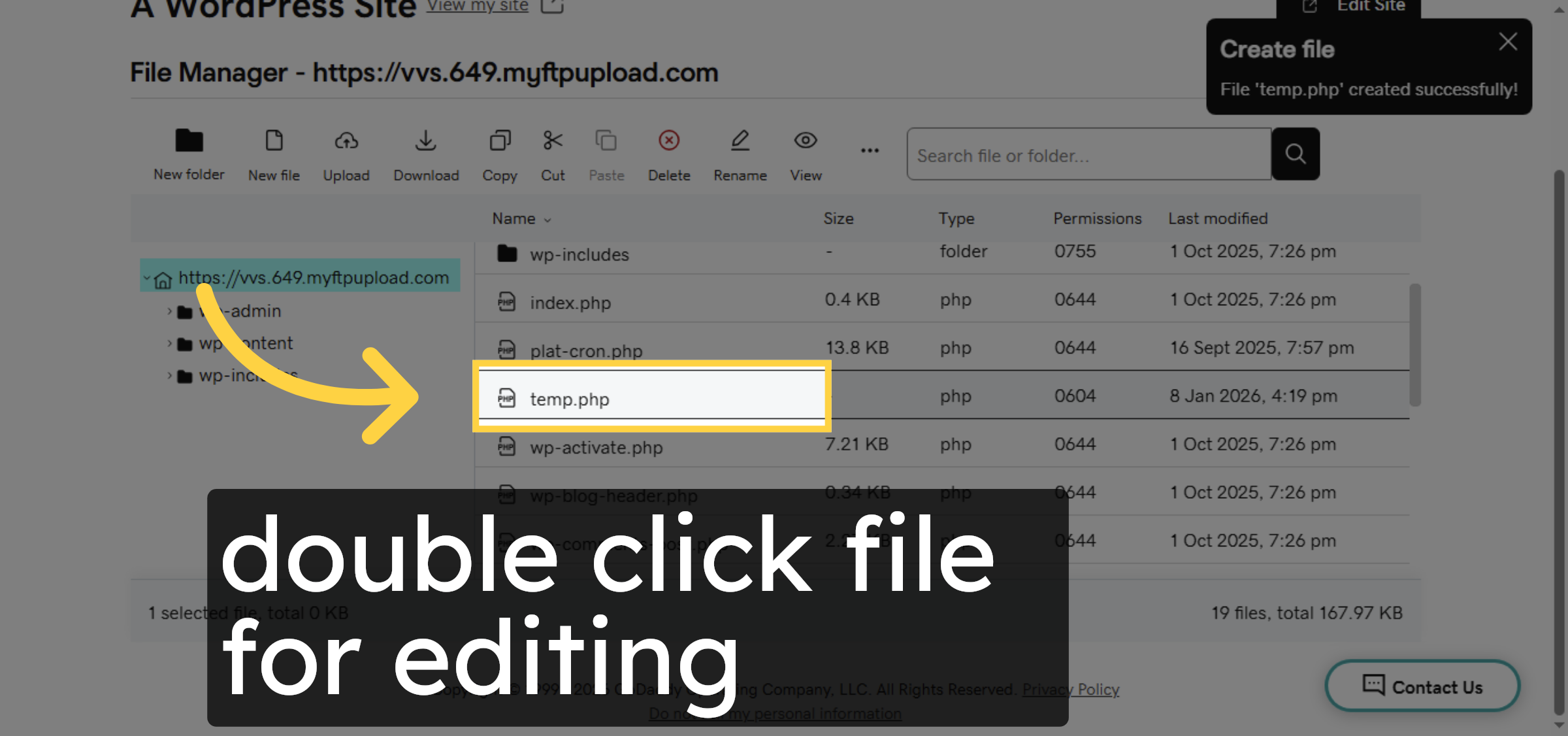 How to Use GoDaddy File Manager for WordPress Editing