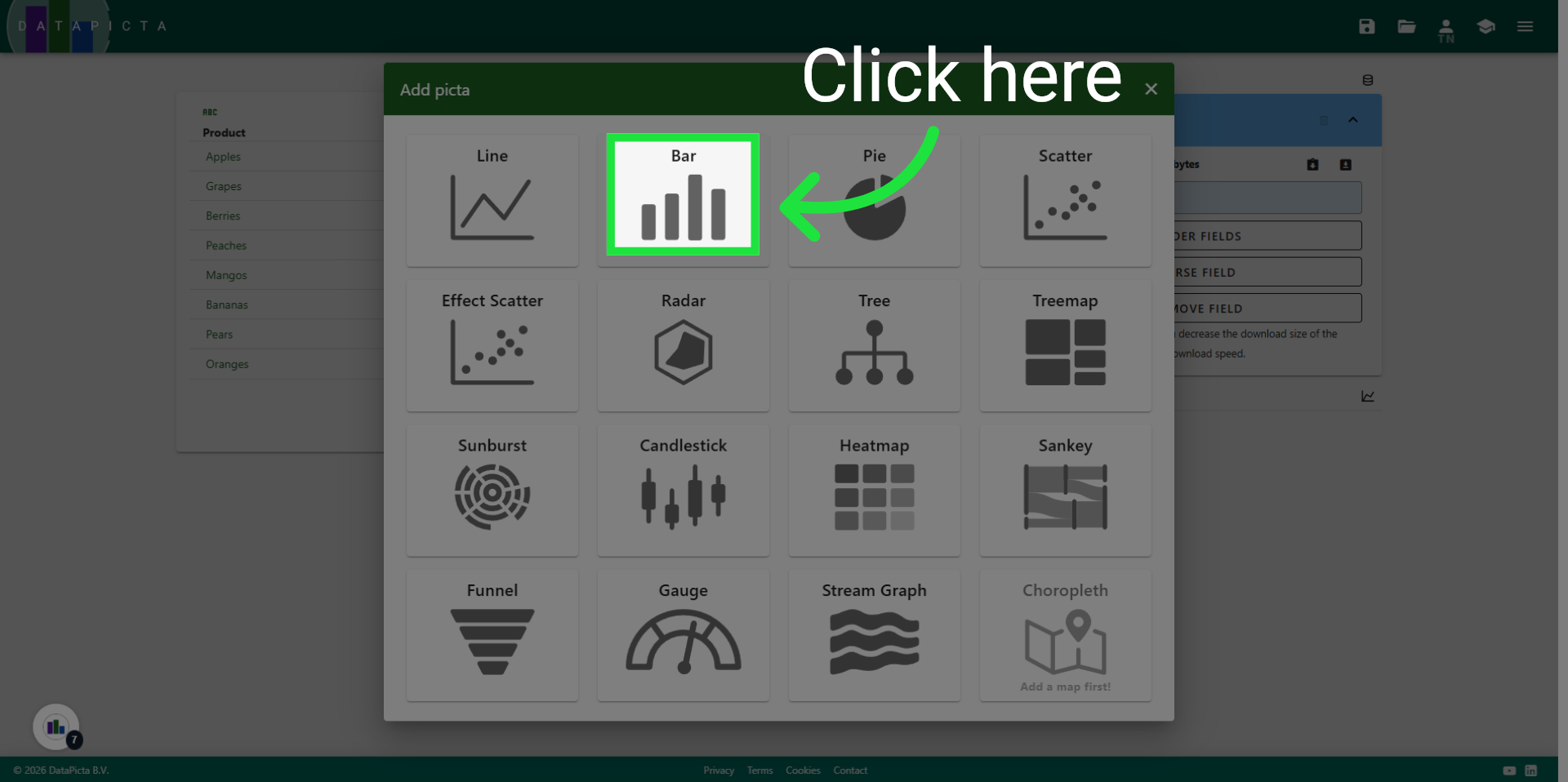 DataPicta - A Simple Bar Chart