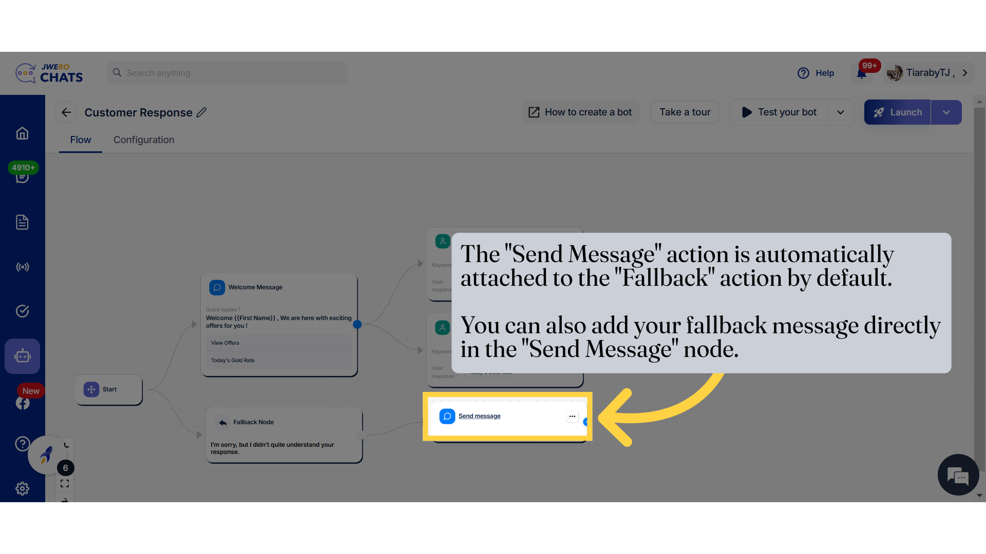 Fallback Action In Chatbot