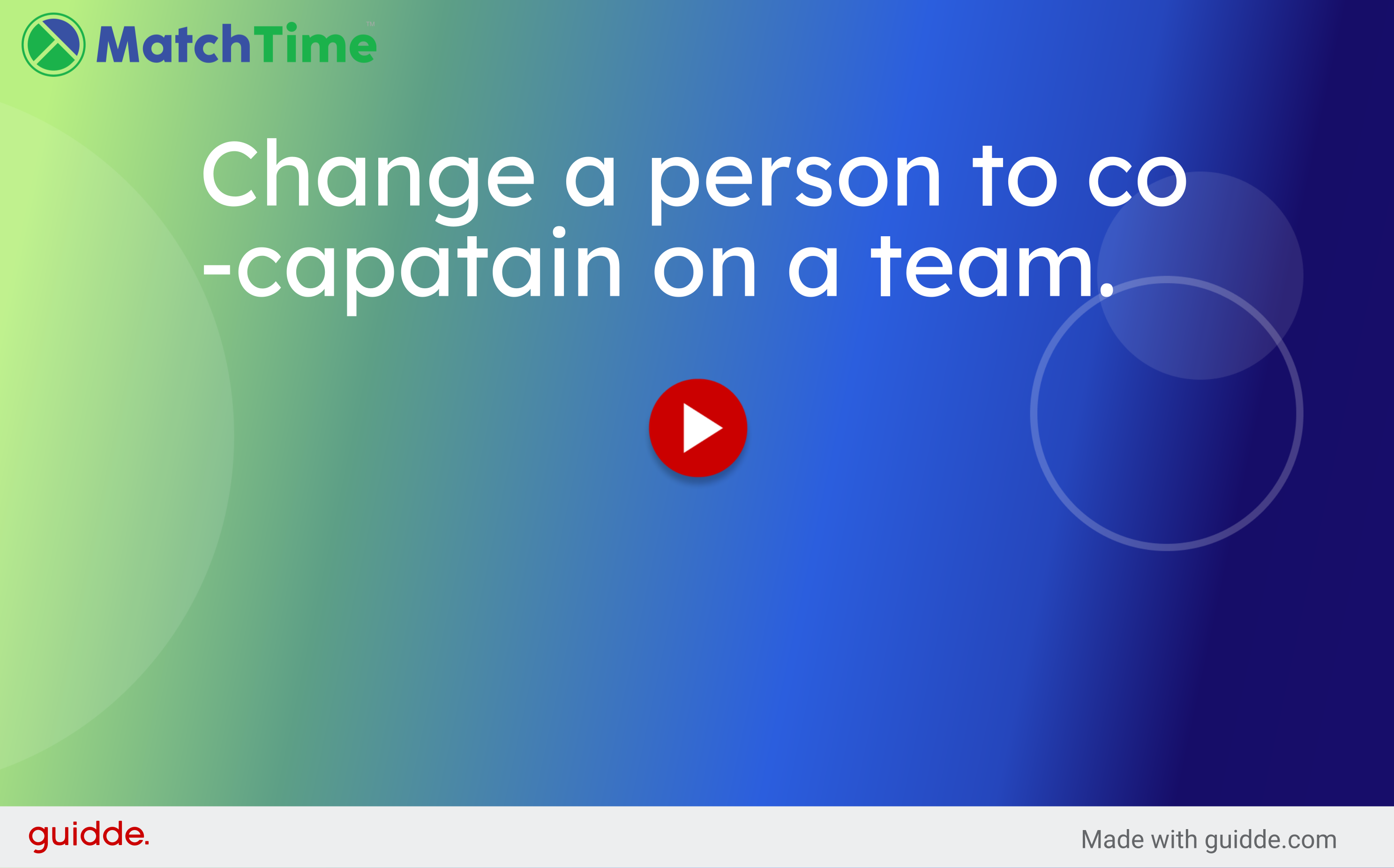How to add a co-captain or coach to my team - MatchTime